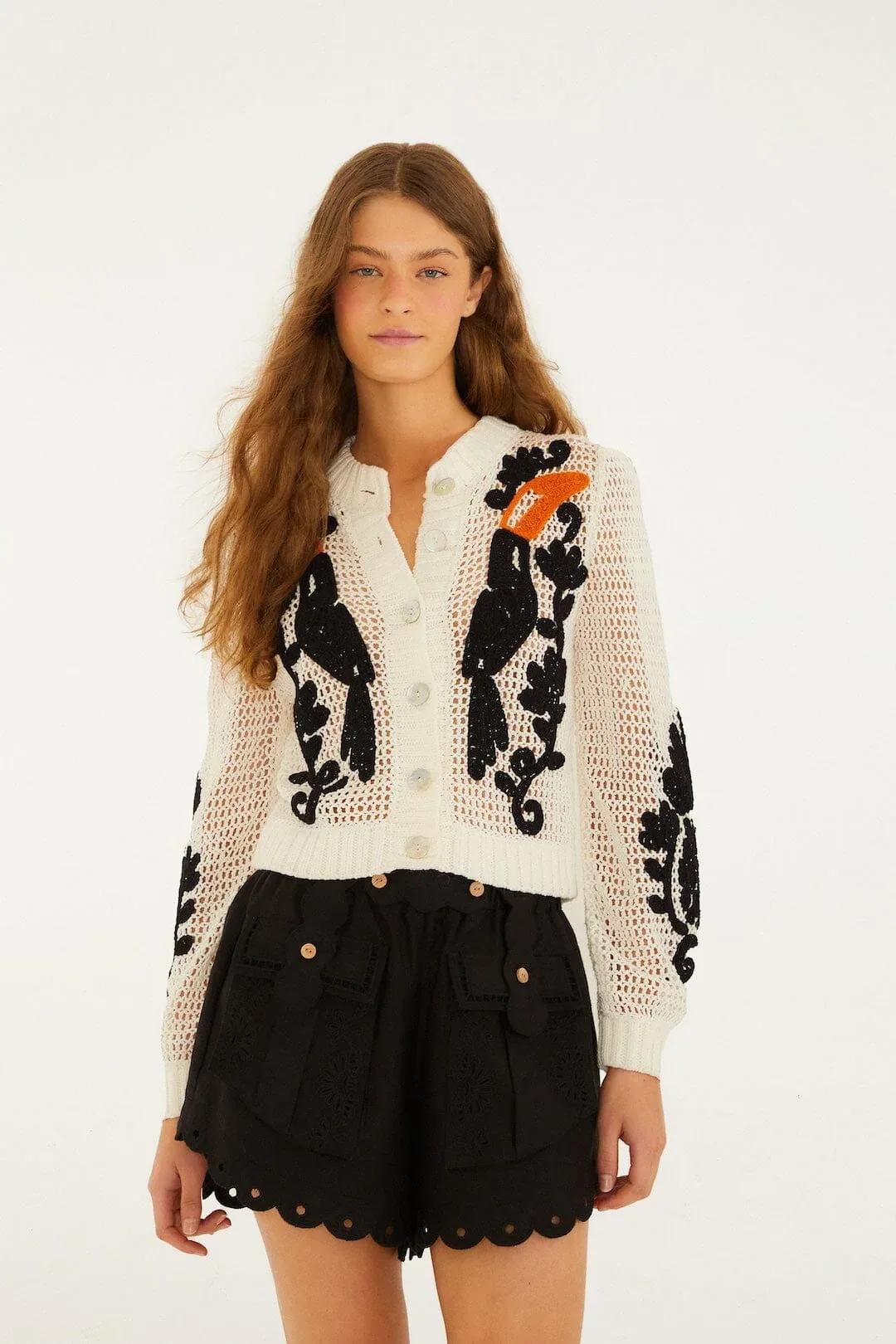 Toucan Crochet Cardigan by FARM Rio