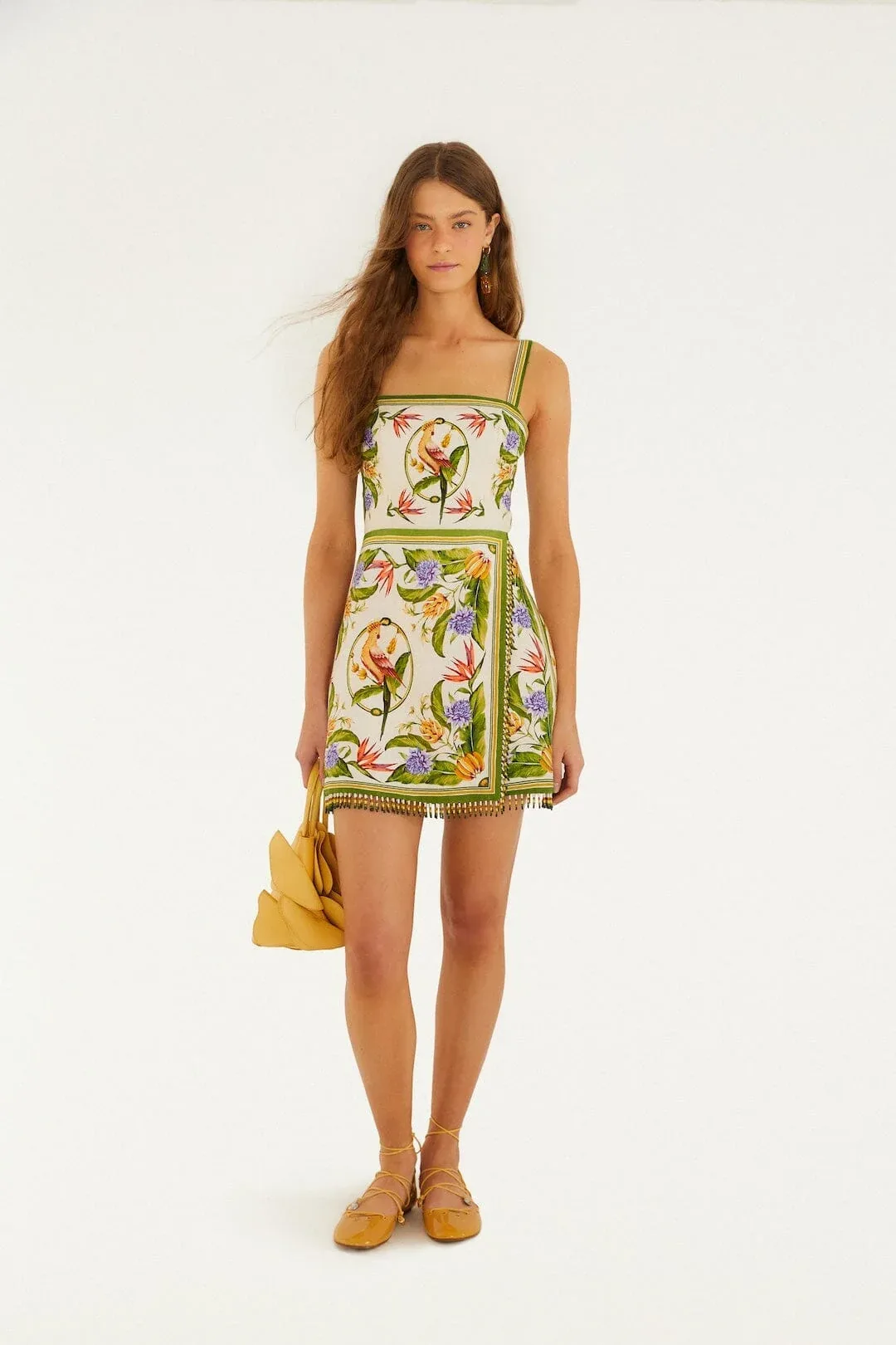 Tropical Scarf Sleeveless Mini Dress by FARM Rio
