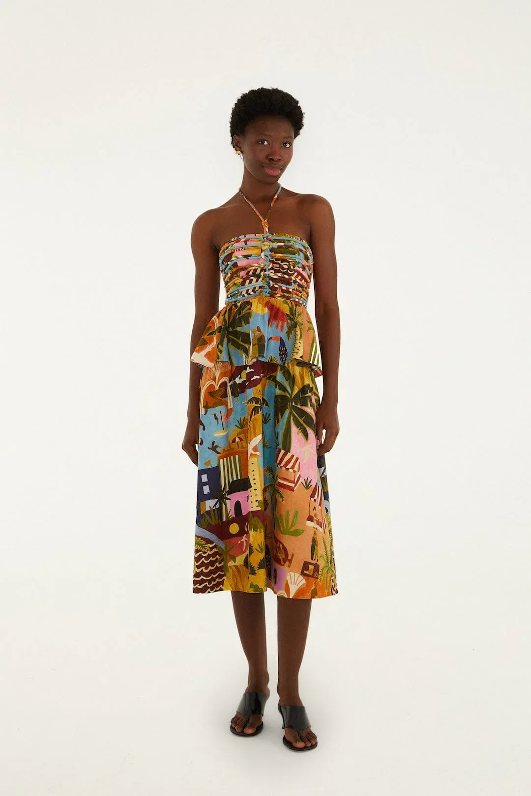 Tropical Painting Midi Dress by FARM Rio