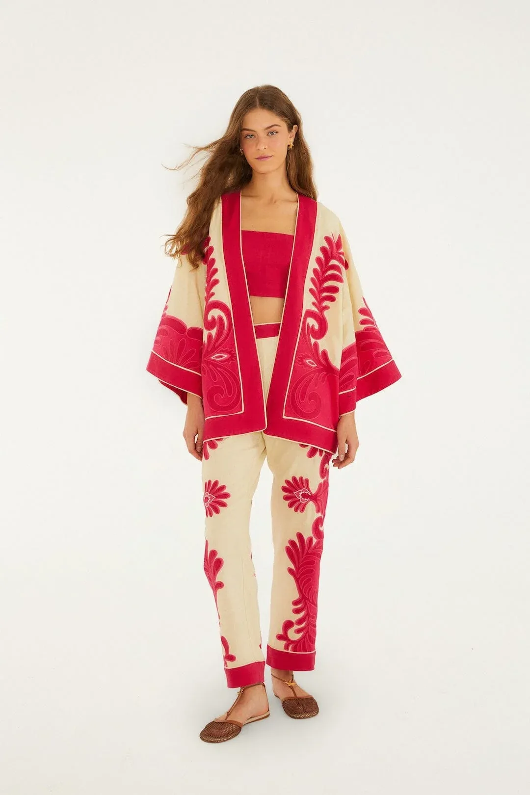 Spring Arabesc Cutwork Pants