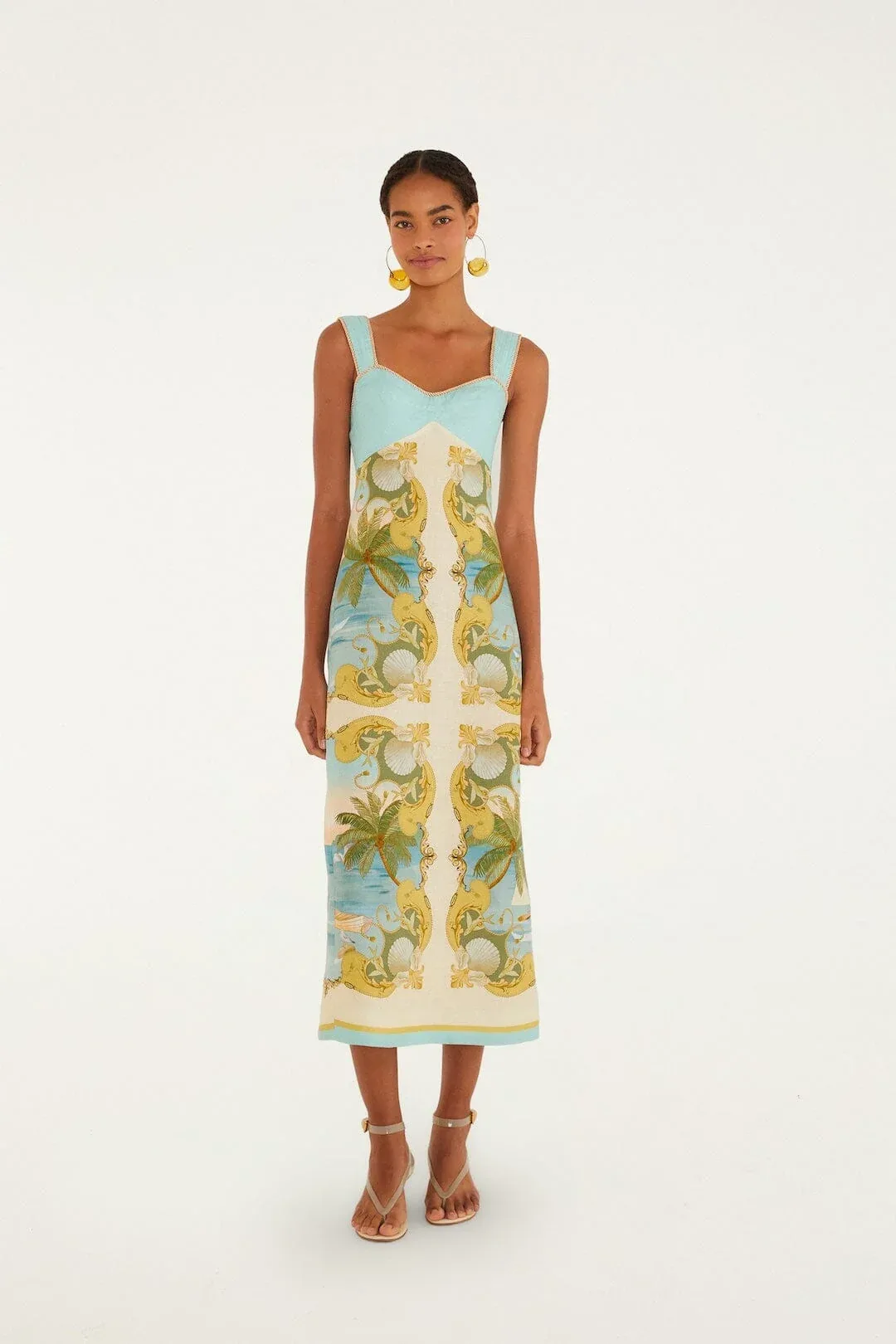 Royal Sea Maxi Dress