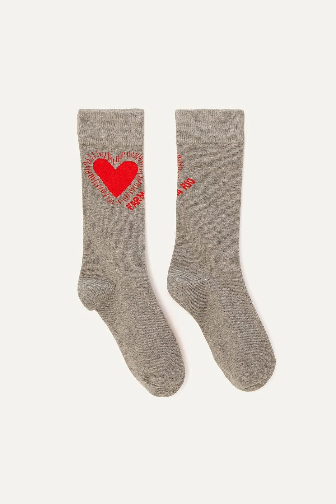 Gray Knit Socks by FARM Rio
