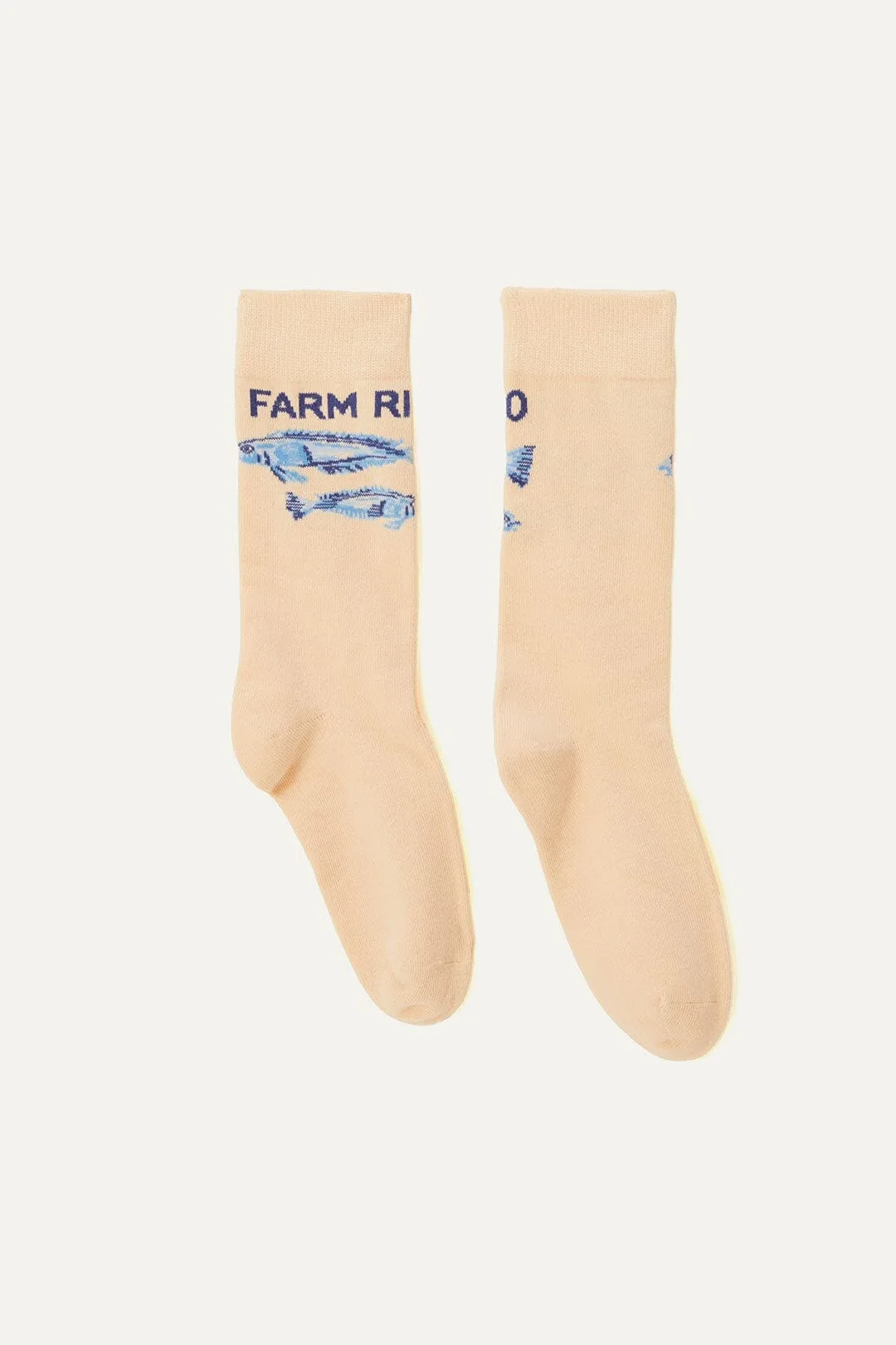 Yellow Knit Socks by FARM Rio
