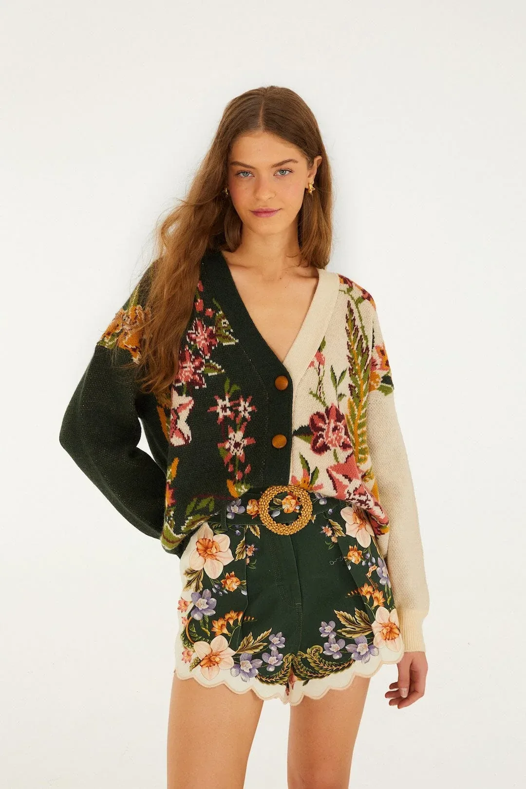 Mixed Nature Knit Cardigan by FARM Rio