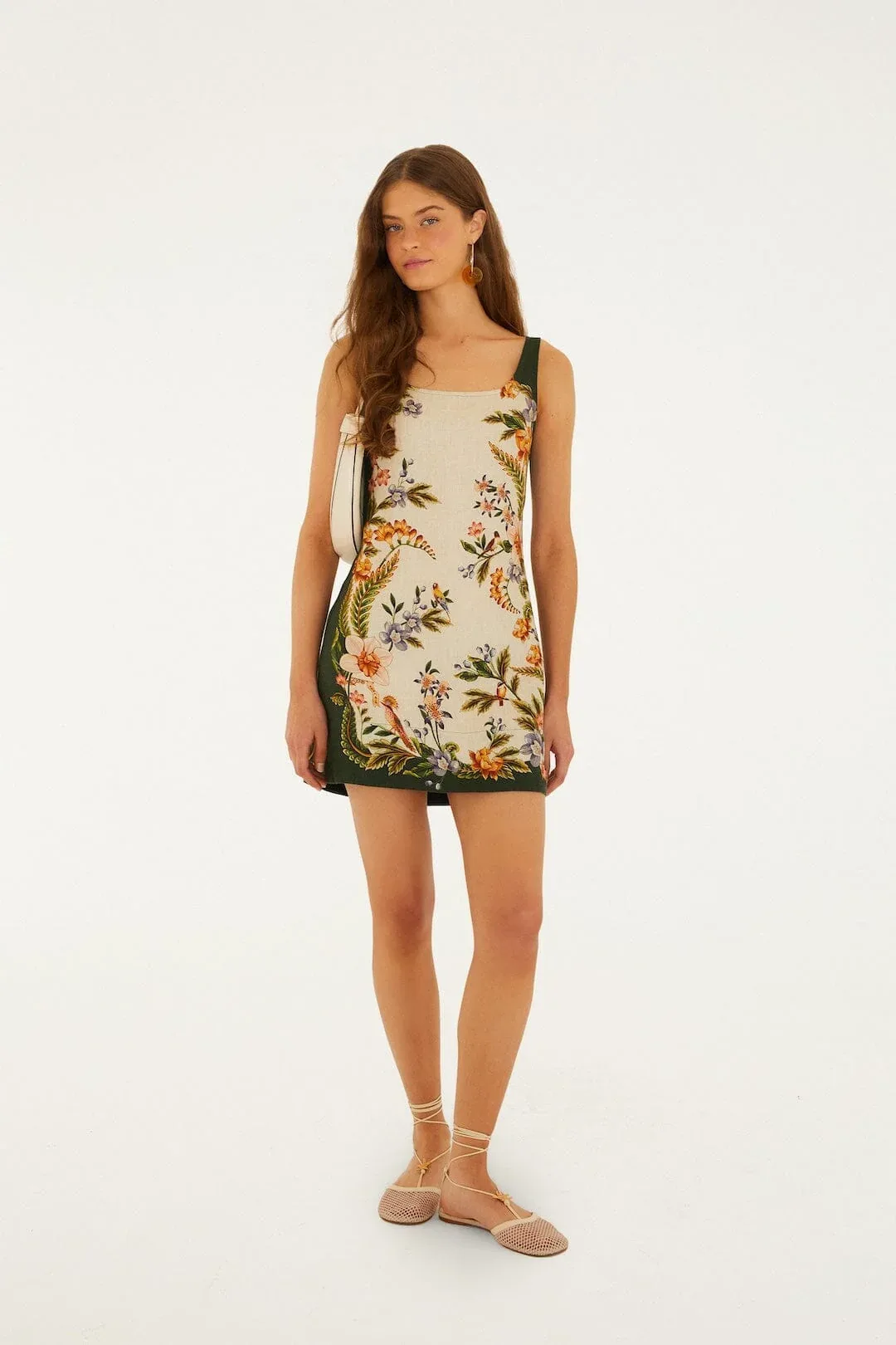 Nature Square Neck Mini Dress by FARM Rio