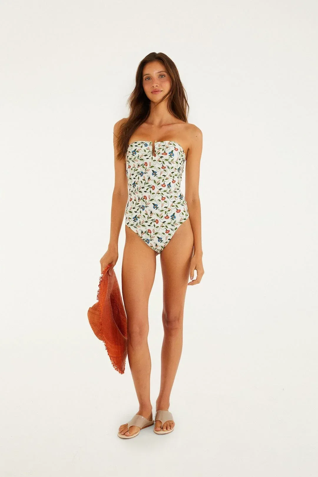 Stitched Garden One Piece Bandeau