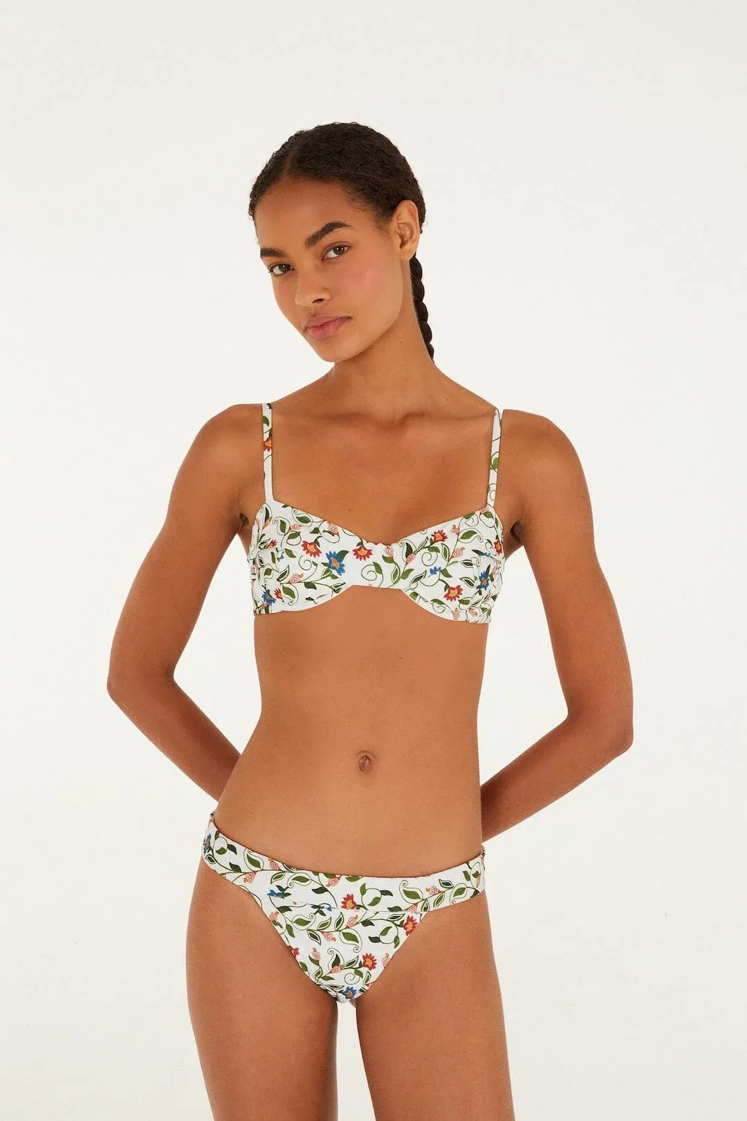 Stitched Garden Band Bikini Bottom
