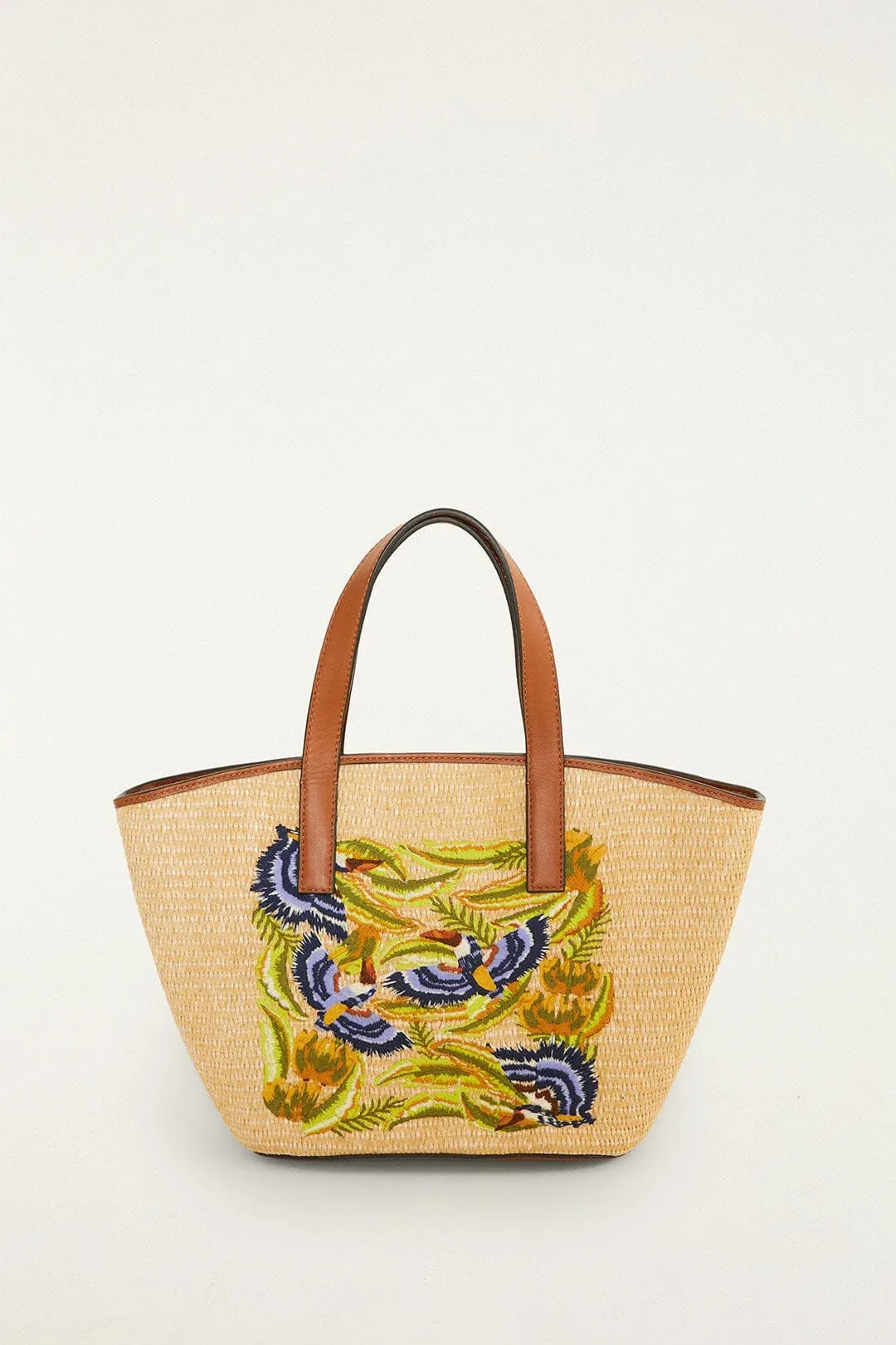 Raffia Basket Tote Bag Small by FARM Rio