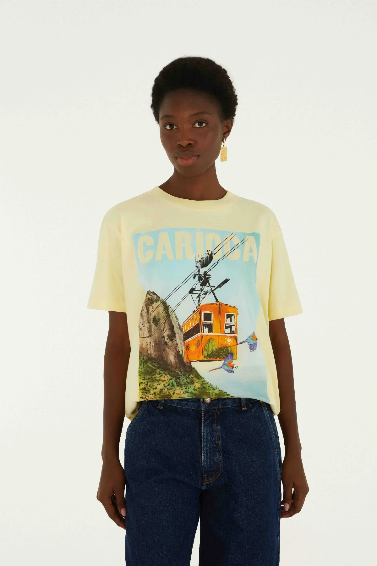 Bondinho Landscape Carioca Relaxed T-Shirt by FARM Rio