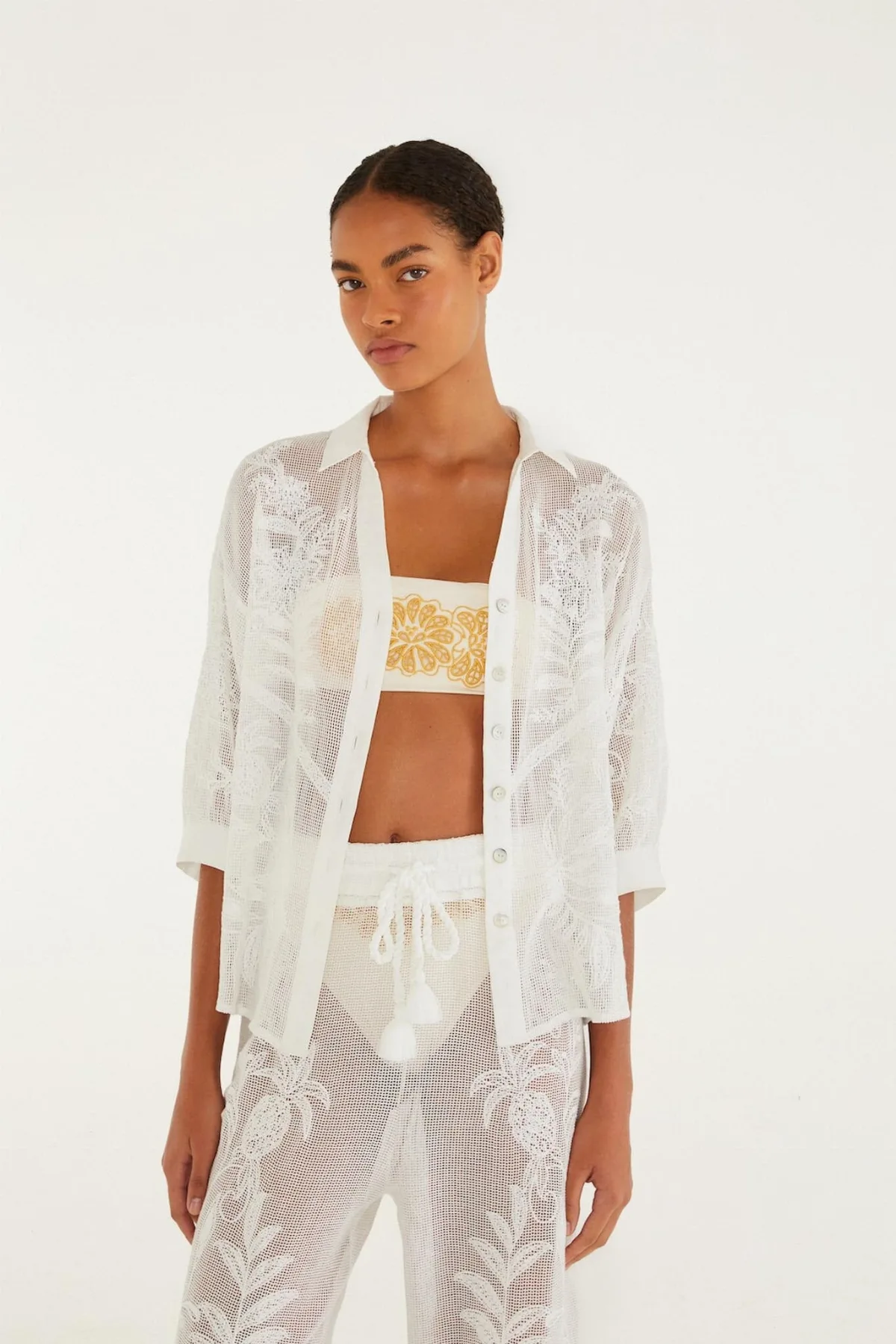 Off-White Nina Blouse by FARM Rio