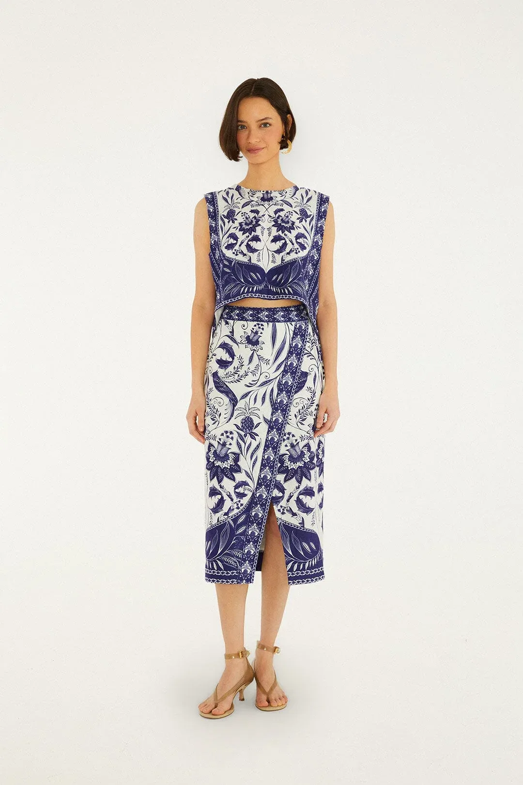 Nina Wrap Midi Skirt