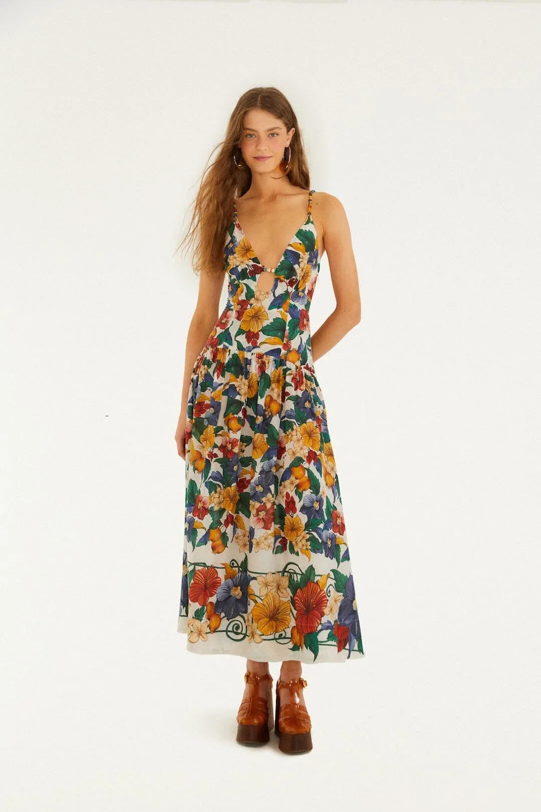 Tropi Embroidered Maxi Dress
