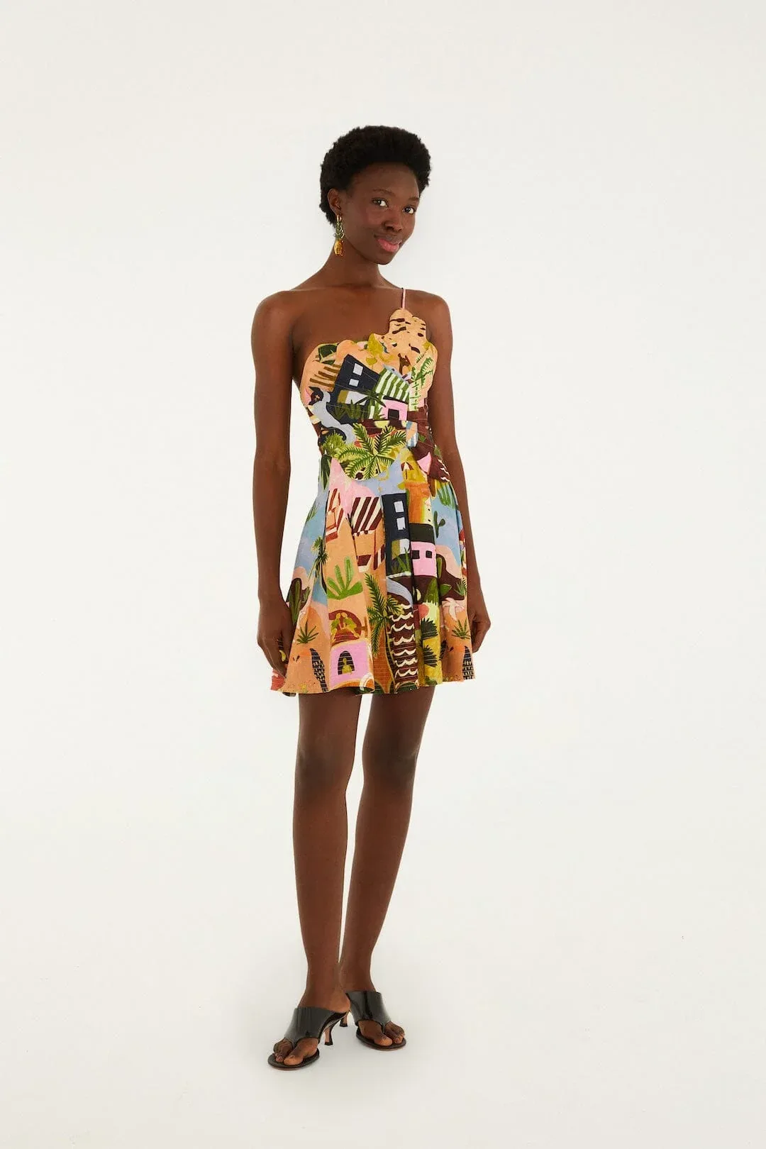 Tropical Painting Mini Dress by FARM Rio