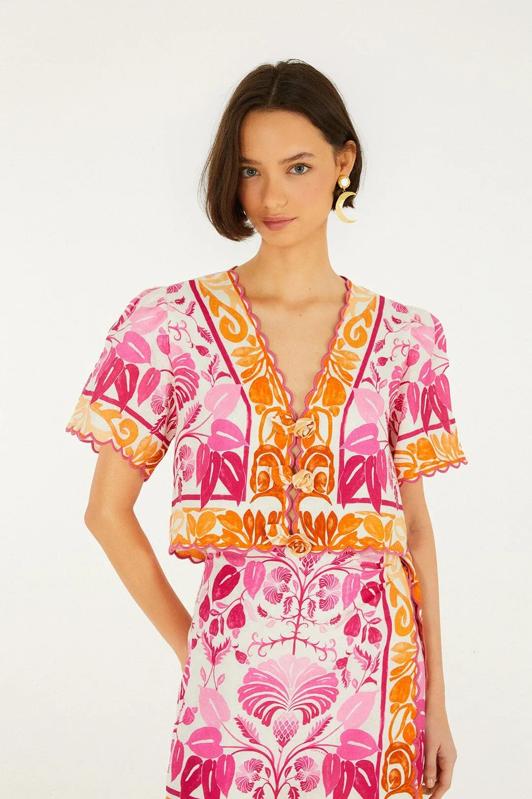 Santorini Short Sleeve Top