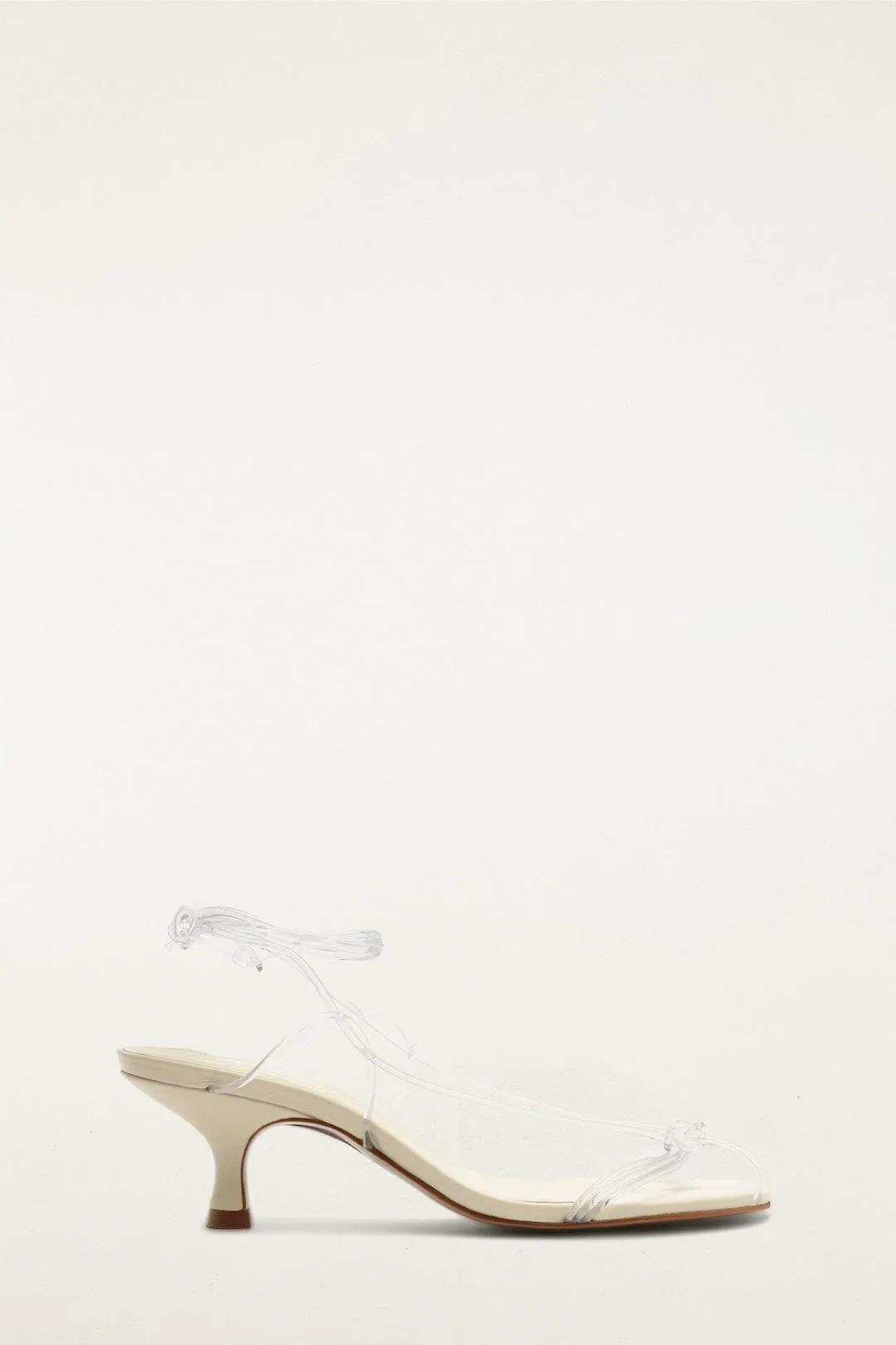 Spaghetti Jelly Kitten Heeled Sandal by FARM Rio