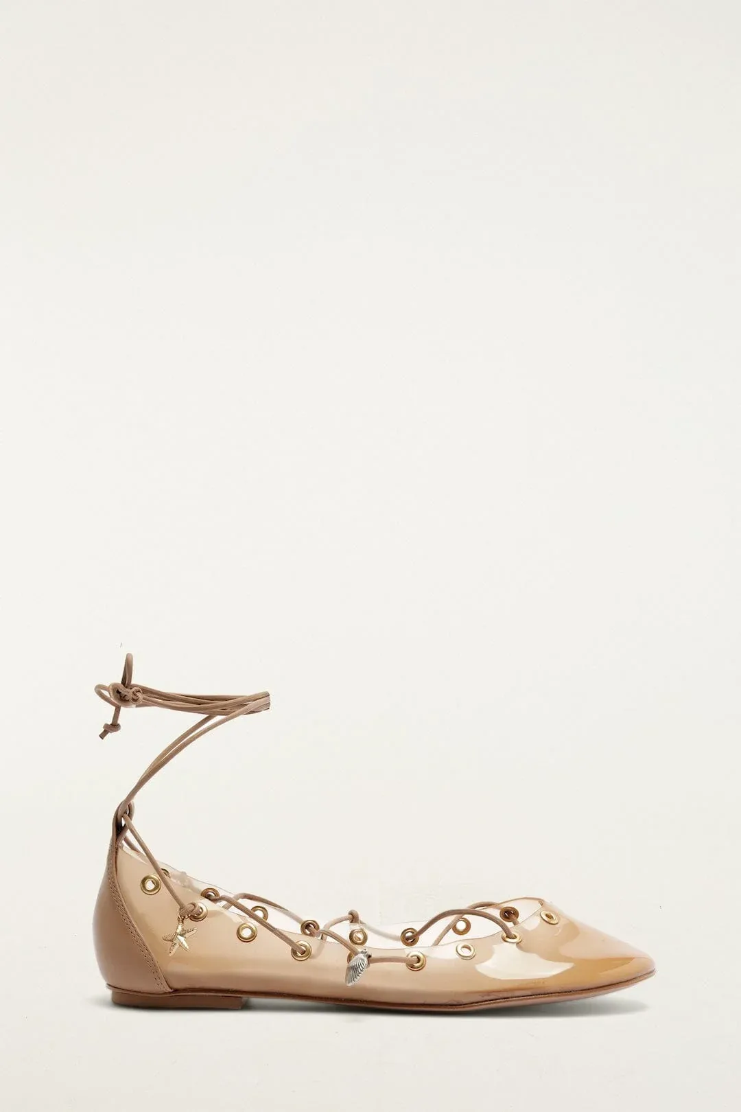 Sea Lace Up Jelly Ballerina by FARM Rio