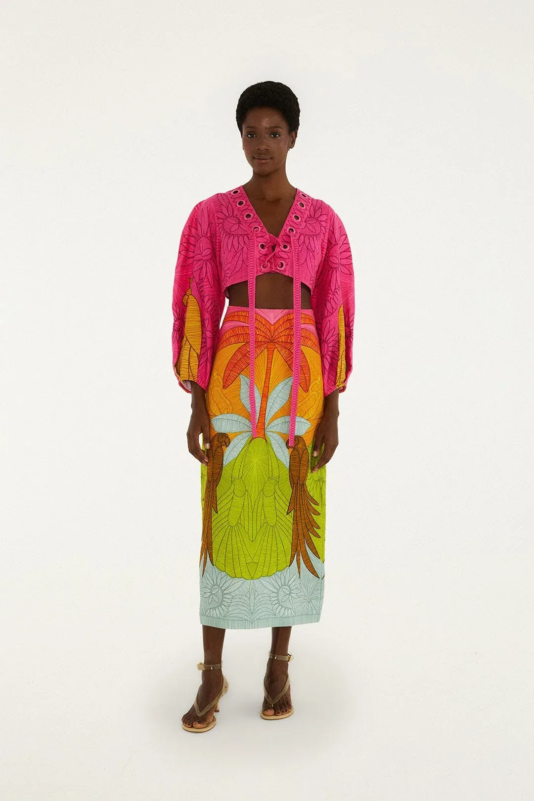 Usiacuri Midi Skirt by FARM Rio