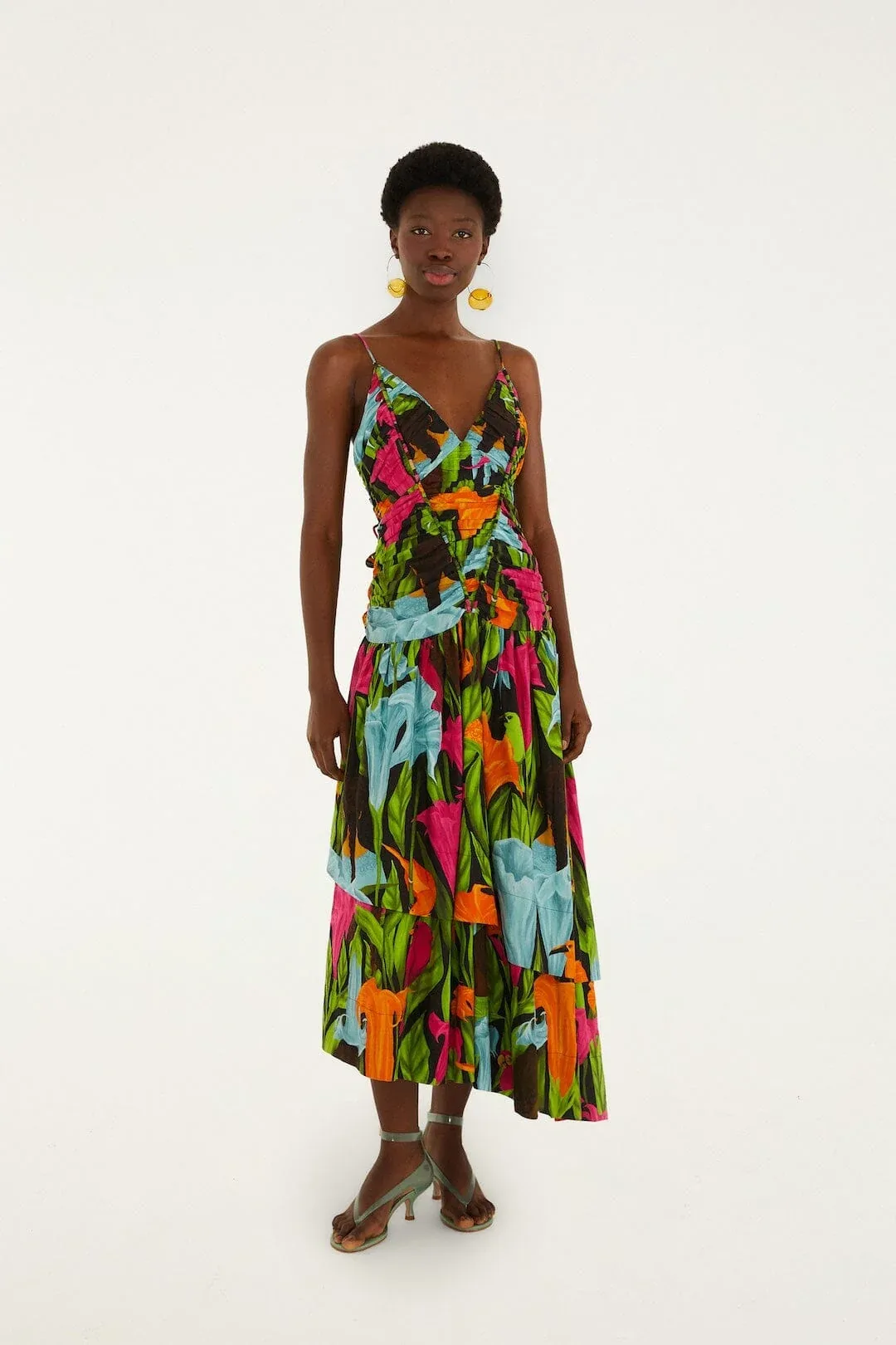 Mujeres Y Flores Midi Dress by FARM Rio