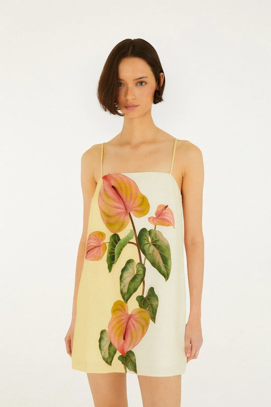 Anthurium Square Neck Mini Dress by FARM Rio