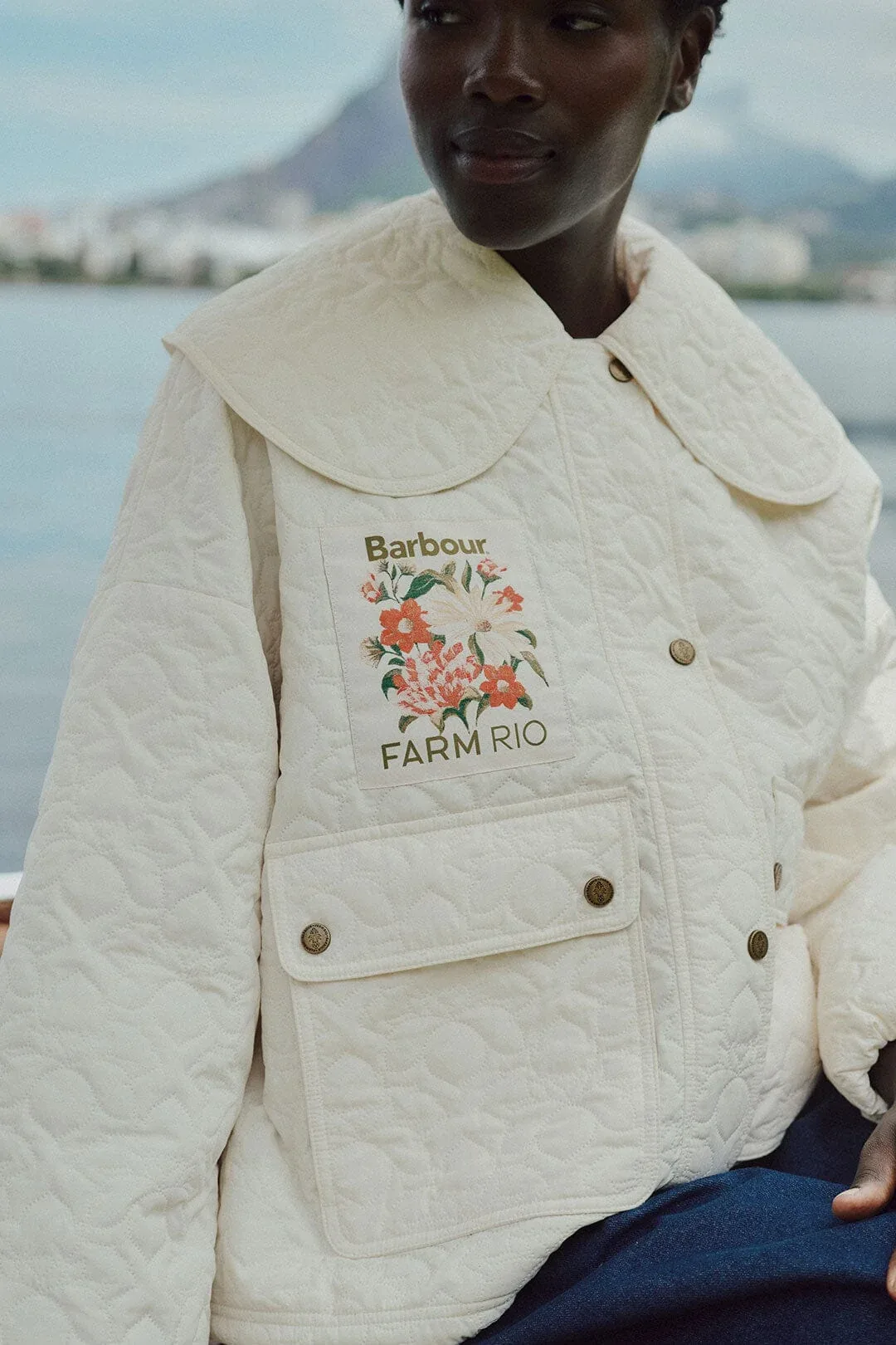 Lotus Quilted Jacket by FARM Rio