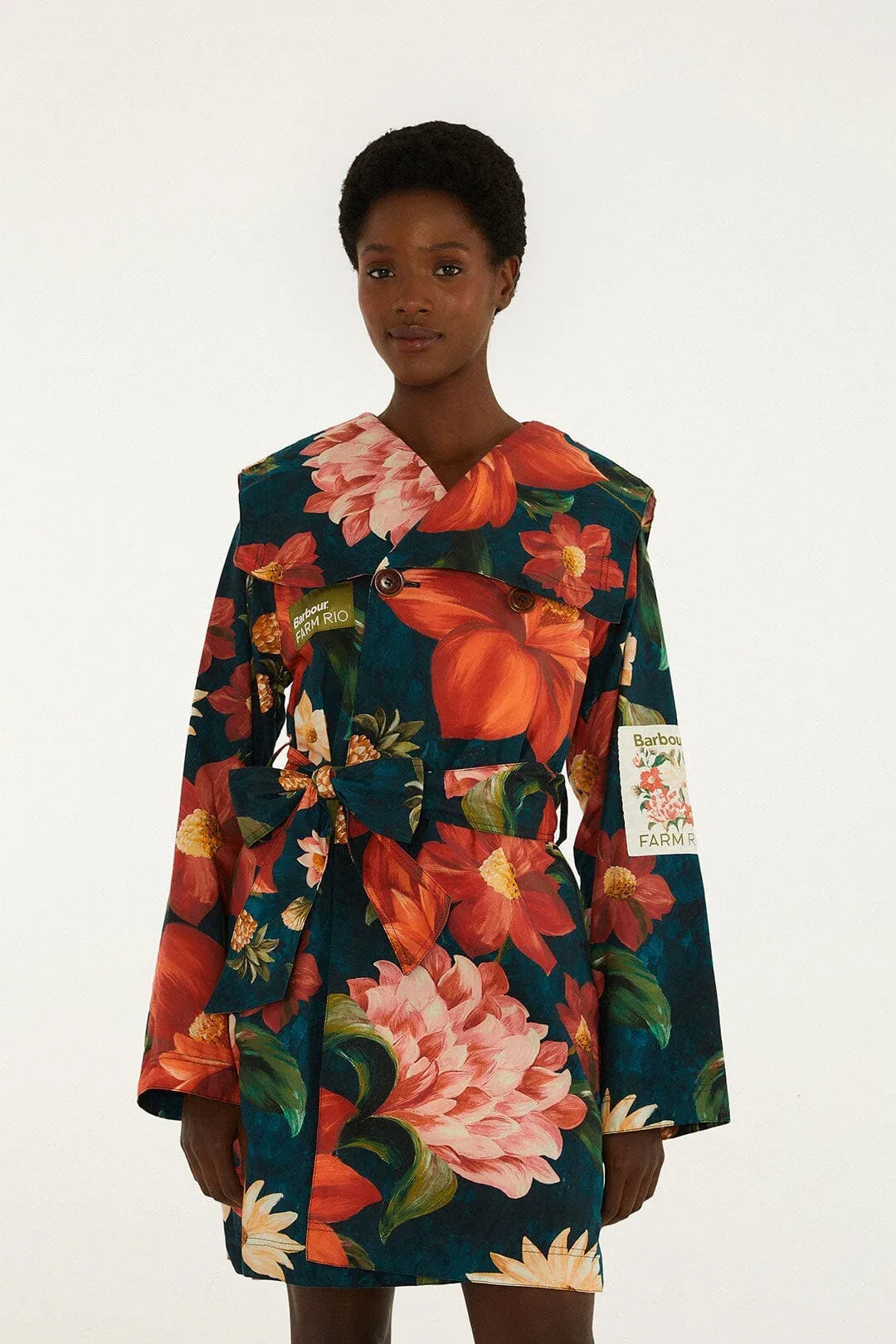 Wild Flower Trench Coat by FARM Rio