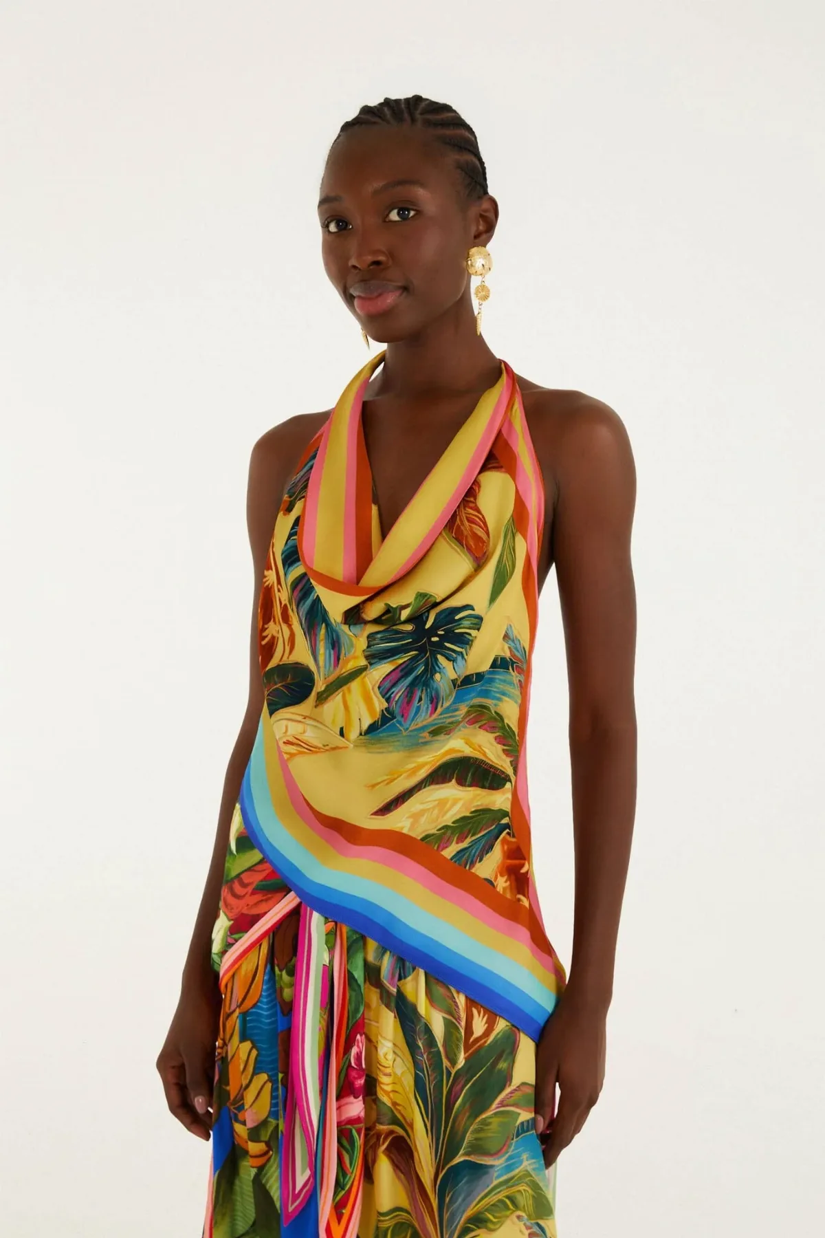 Rainbow Summer Scarf Blouse by FARM Rio