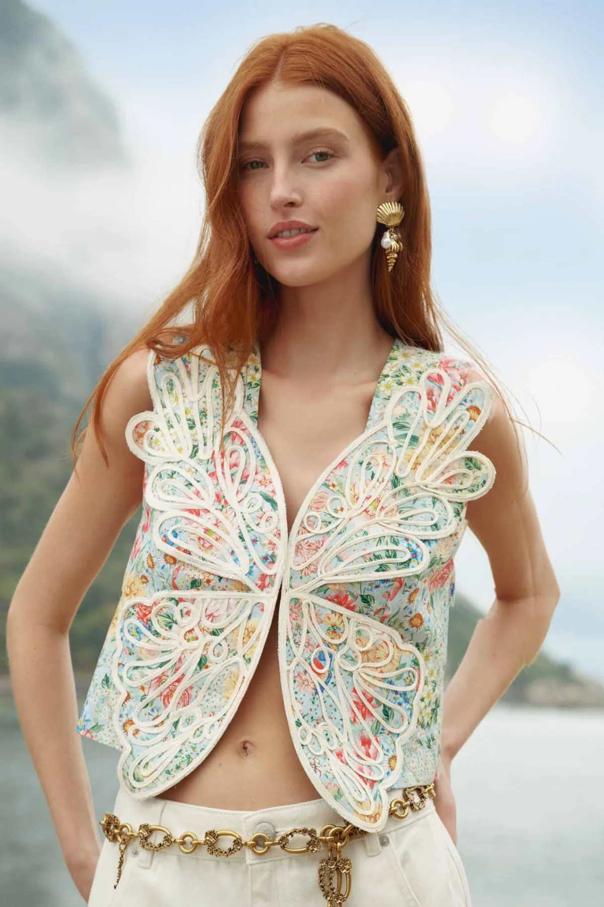 Rendeira 3d Vest by FARM Rio