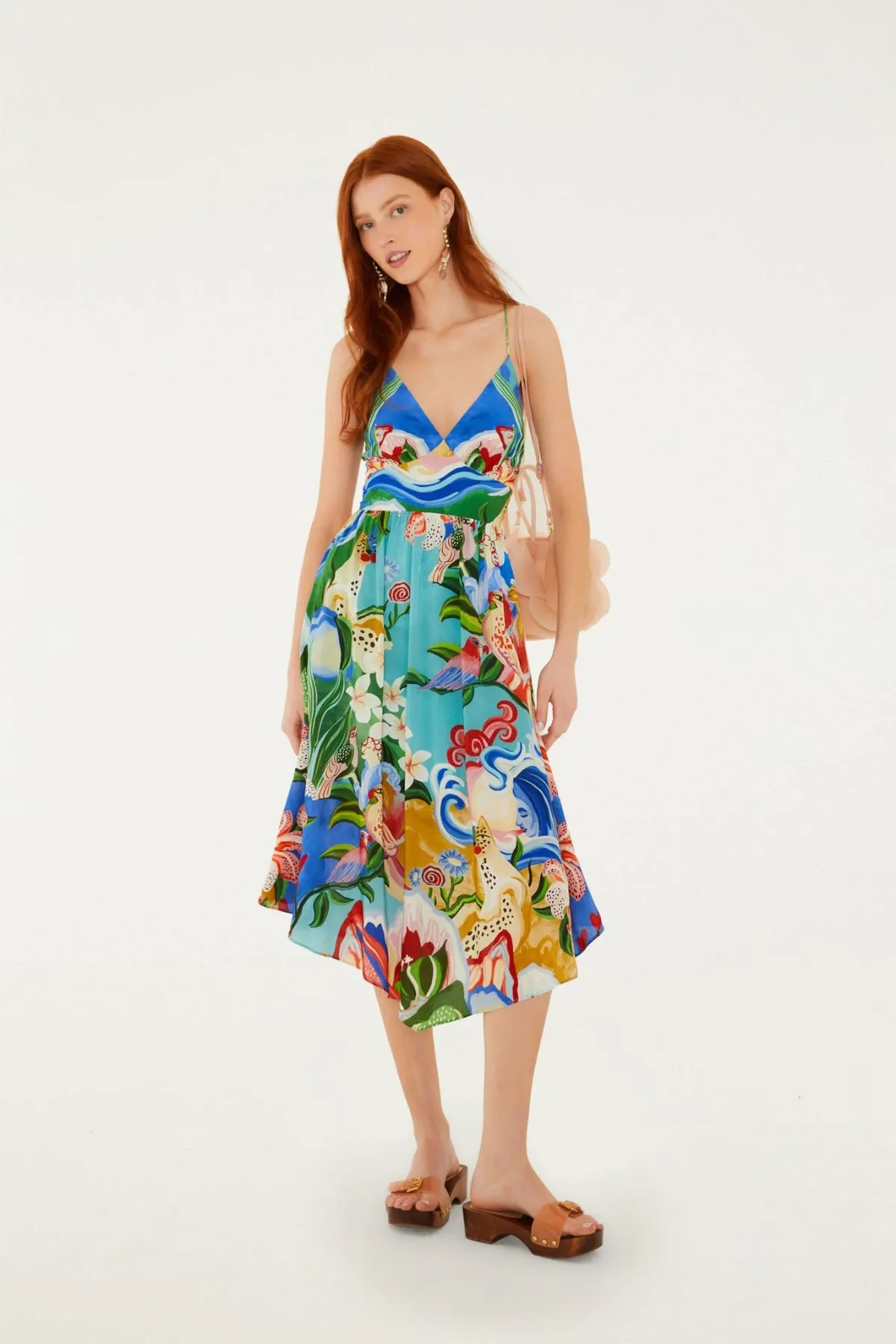 Garden of Life Back Ties Midi Dress by FARM Rio