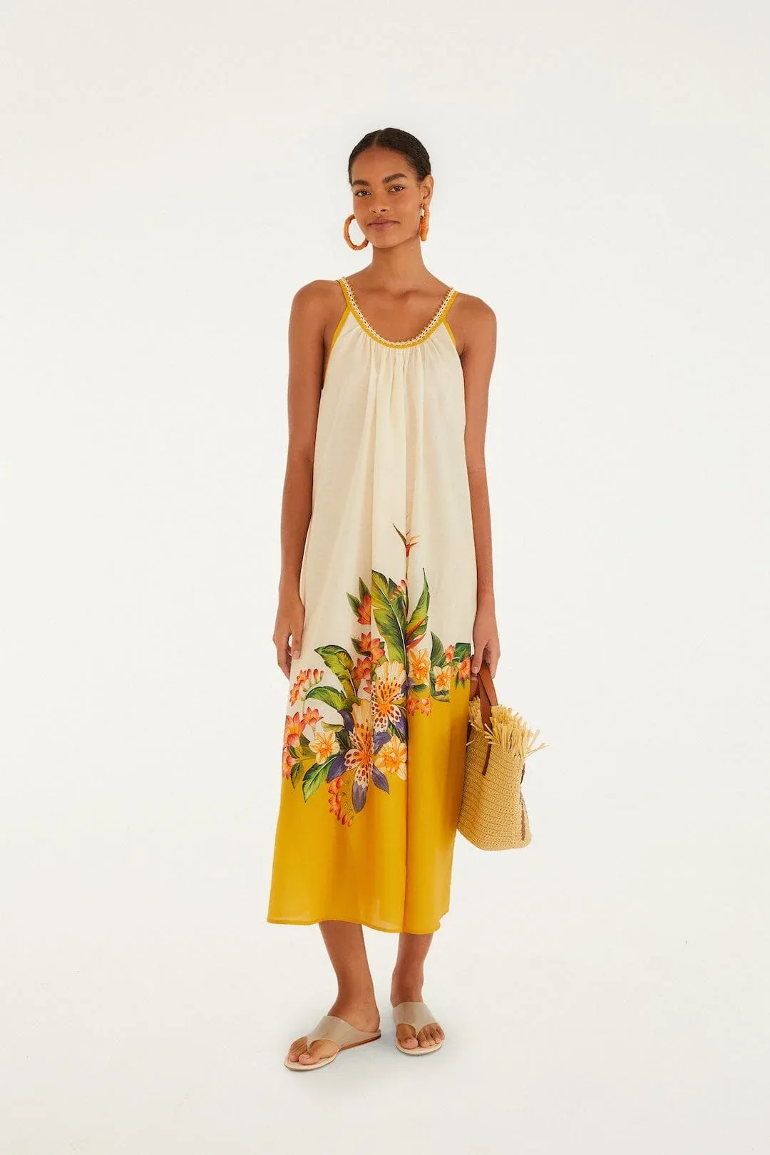 Hilo Stripes Maxi Dress by FARM Rio