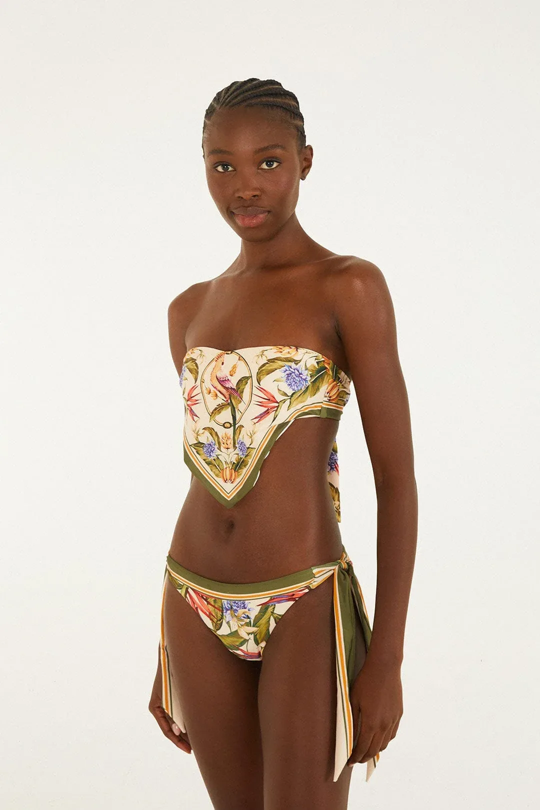 Strelitzia Light Blush Bow Bikini Bottom