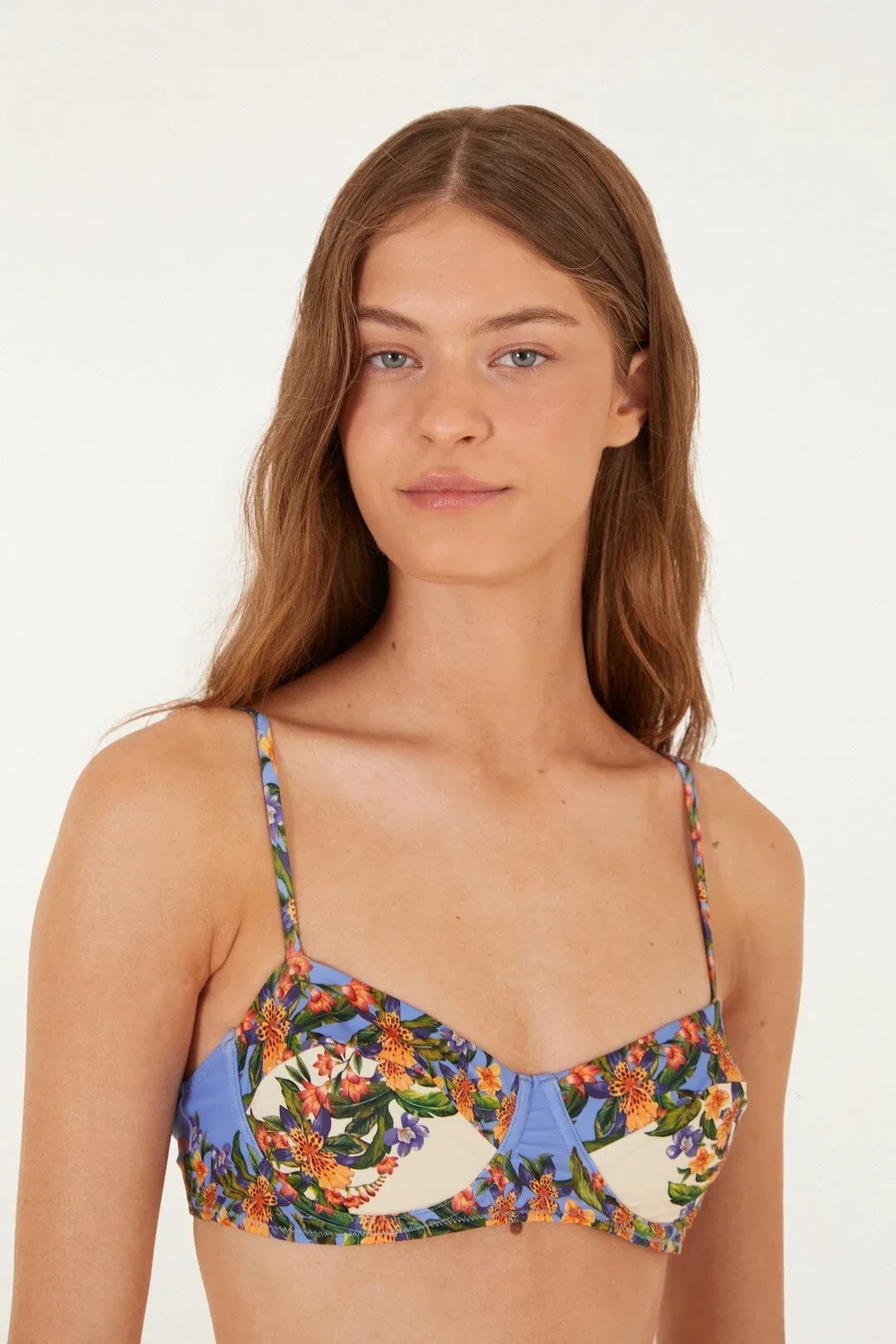 Hilo Stripes Light Blush Underwire Bikini Top
