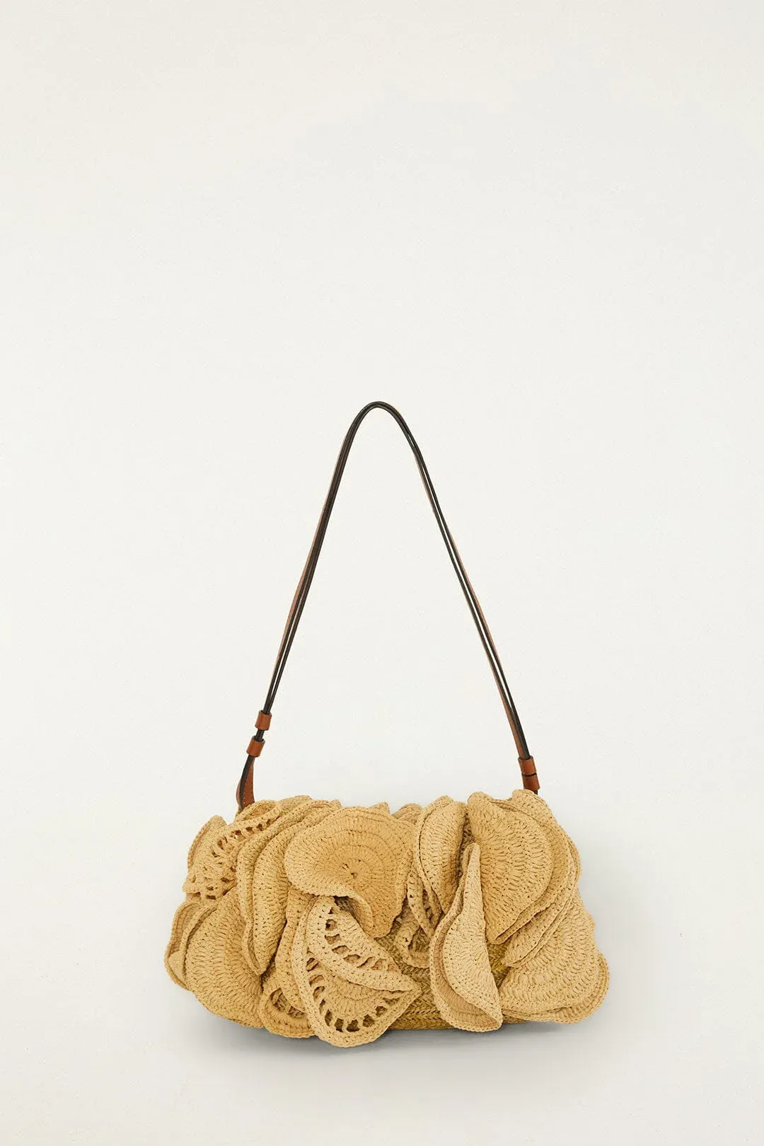 Raffia Flower Clutch by FARM Rio