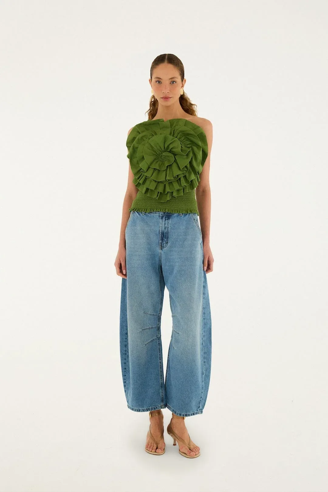 Barrel Denim Pants by FARM Rio