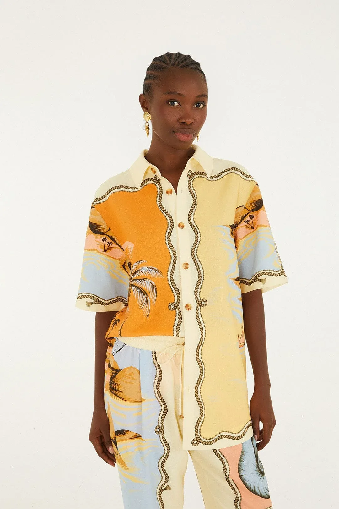 Rio Souvenir Scarves Shirt by FARM Rio