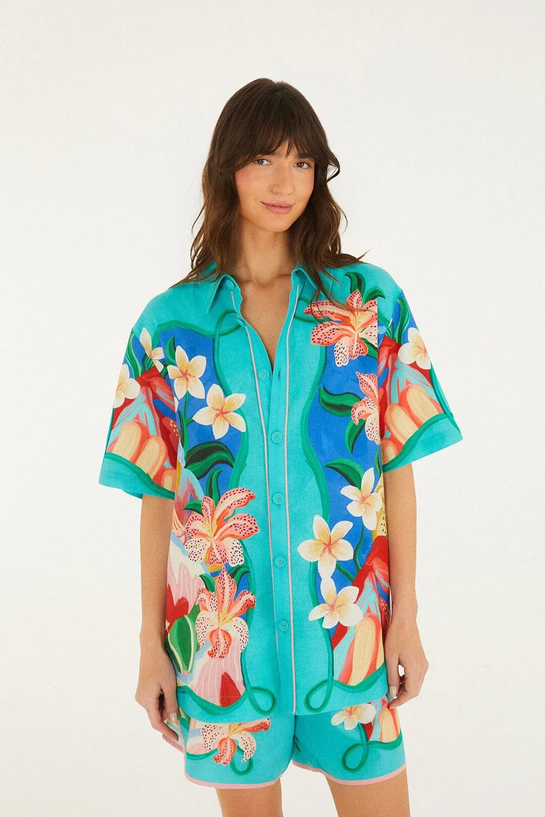 Garden of Life Scarf Shirt by FARM Rio