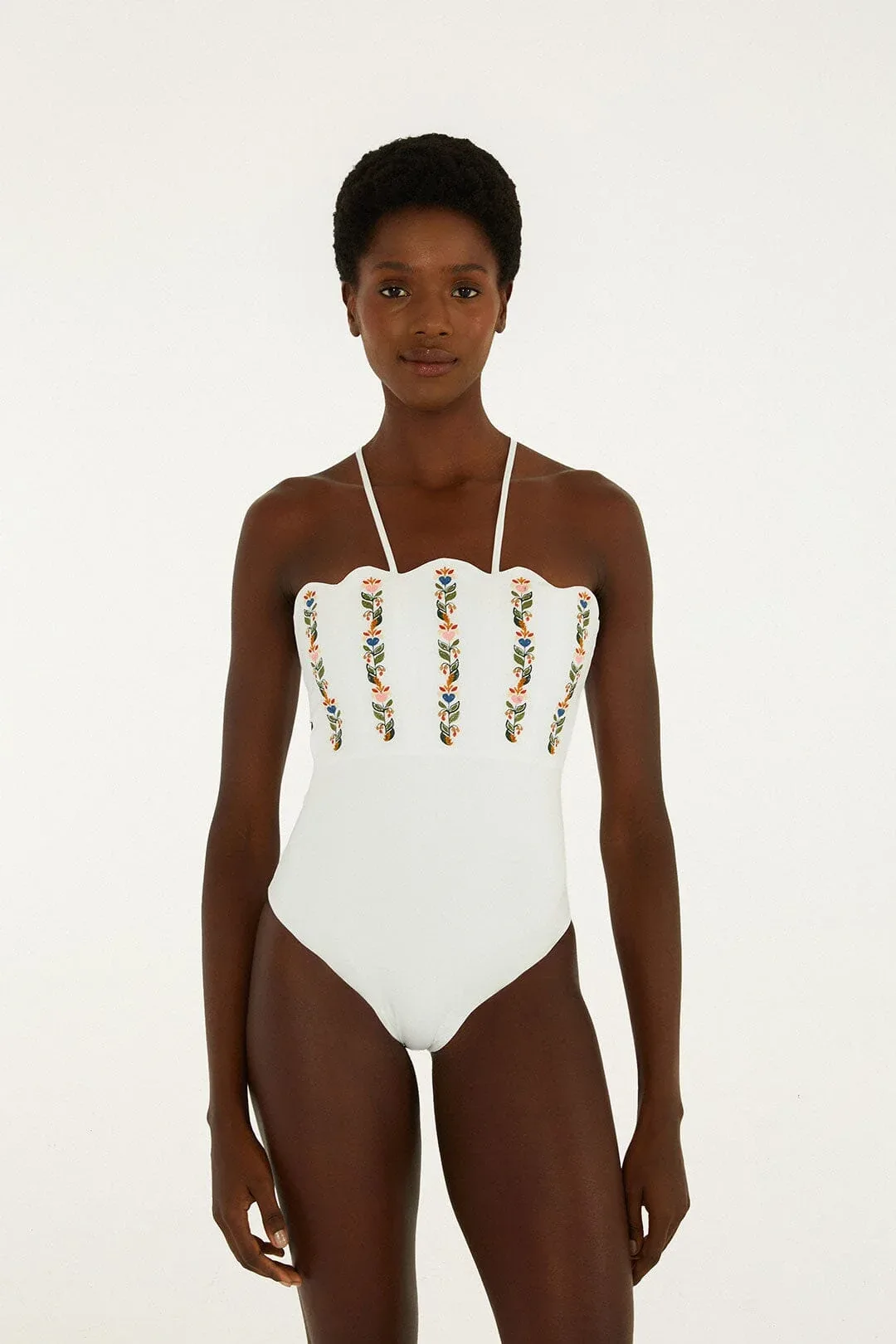 Stitched Garden Cropped One Piece