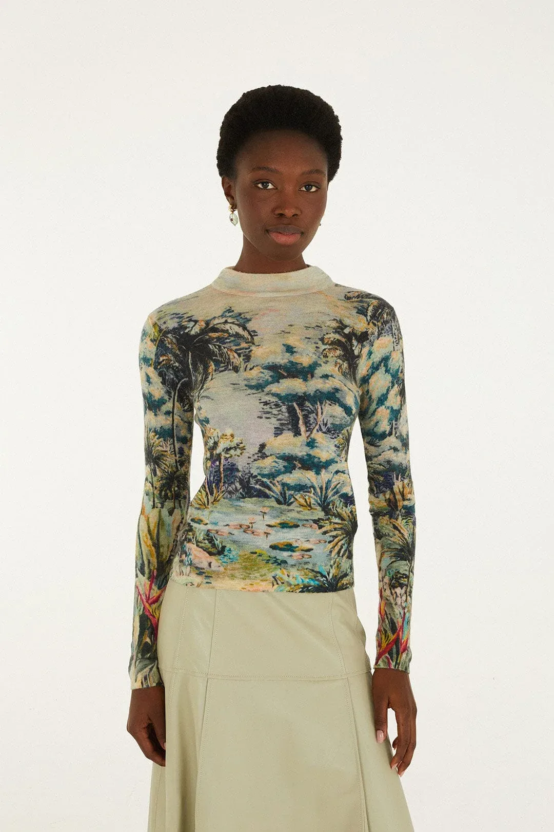 Petricor Long Sleeve Knit Top by FARM Rio