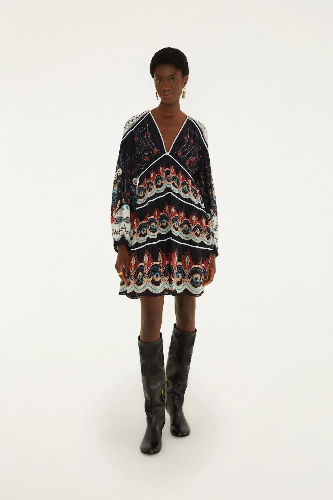 Nikita Winter Black Long Sleeve Mini Dress