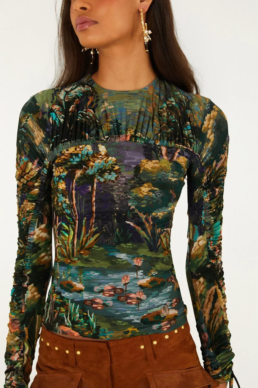 Petricor Long Sleeve Blouse by FARM Rio