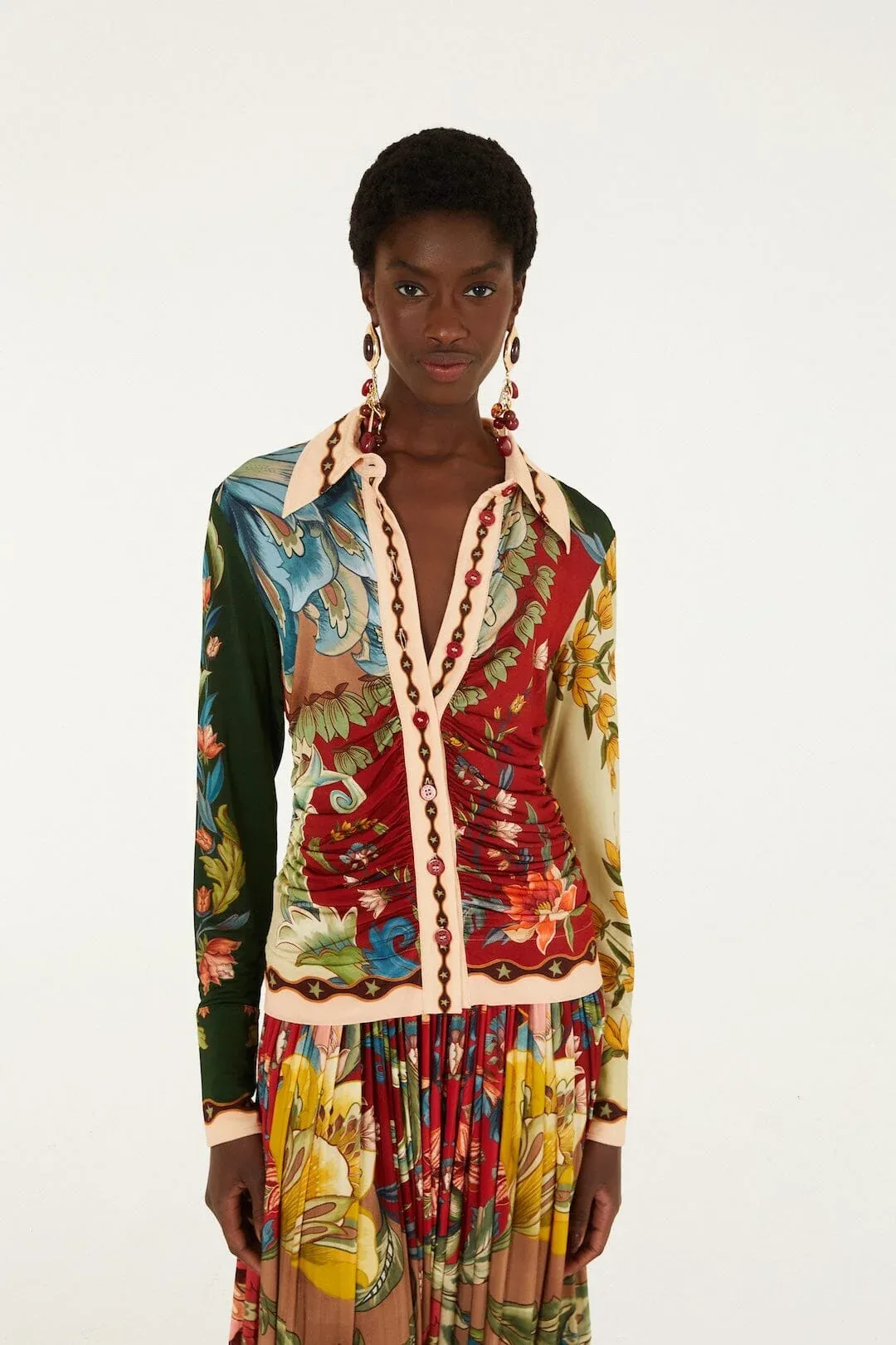 Lunar Boho Buttoned Collared Shirt