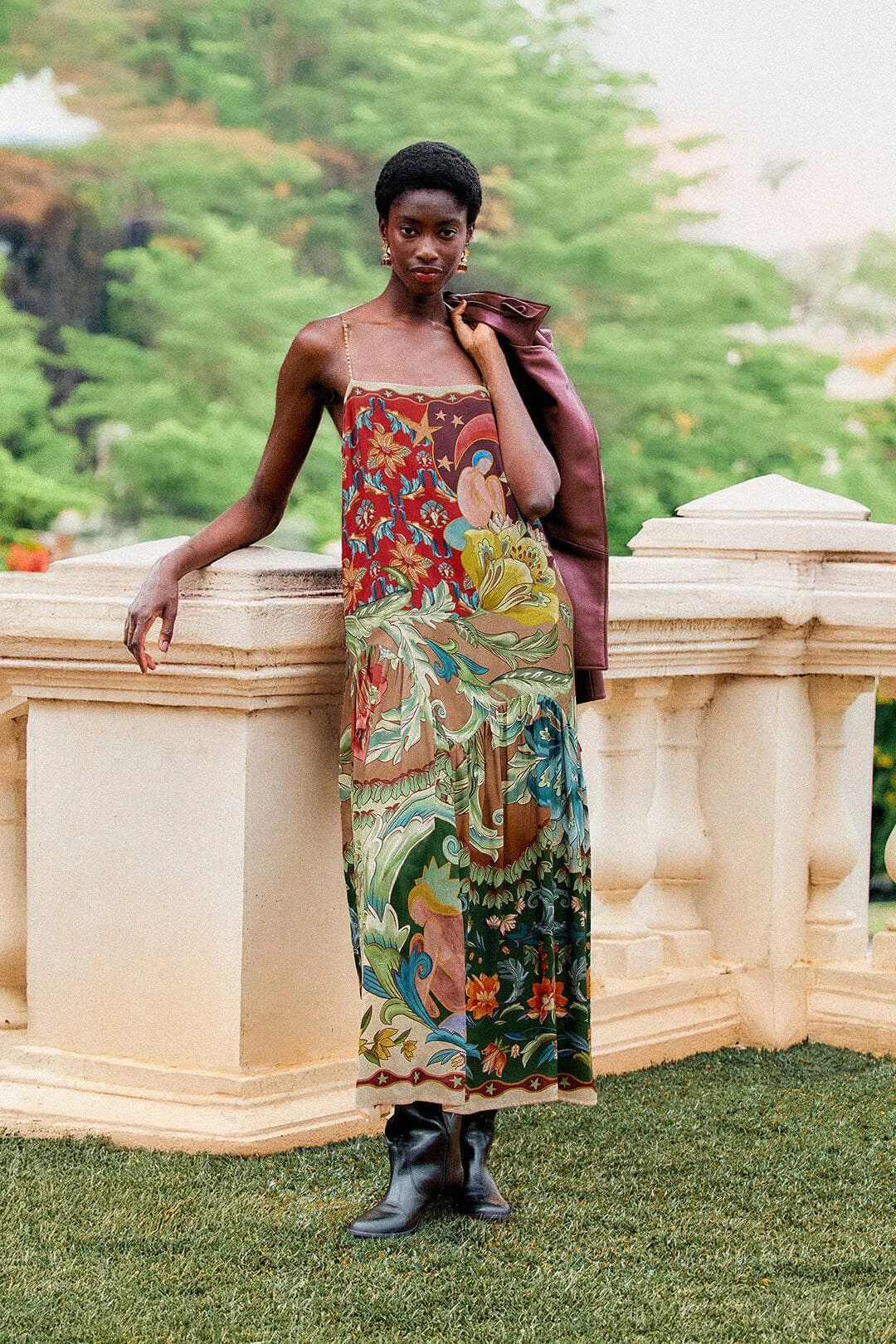 Lunar Boho Beaded Straps Maxi Dress by FARM Rio