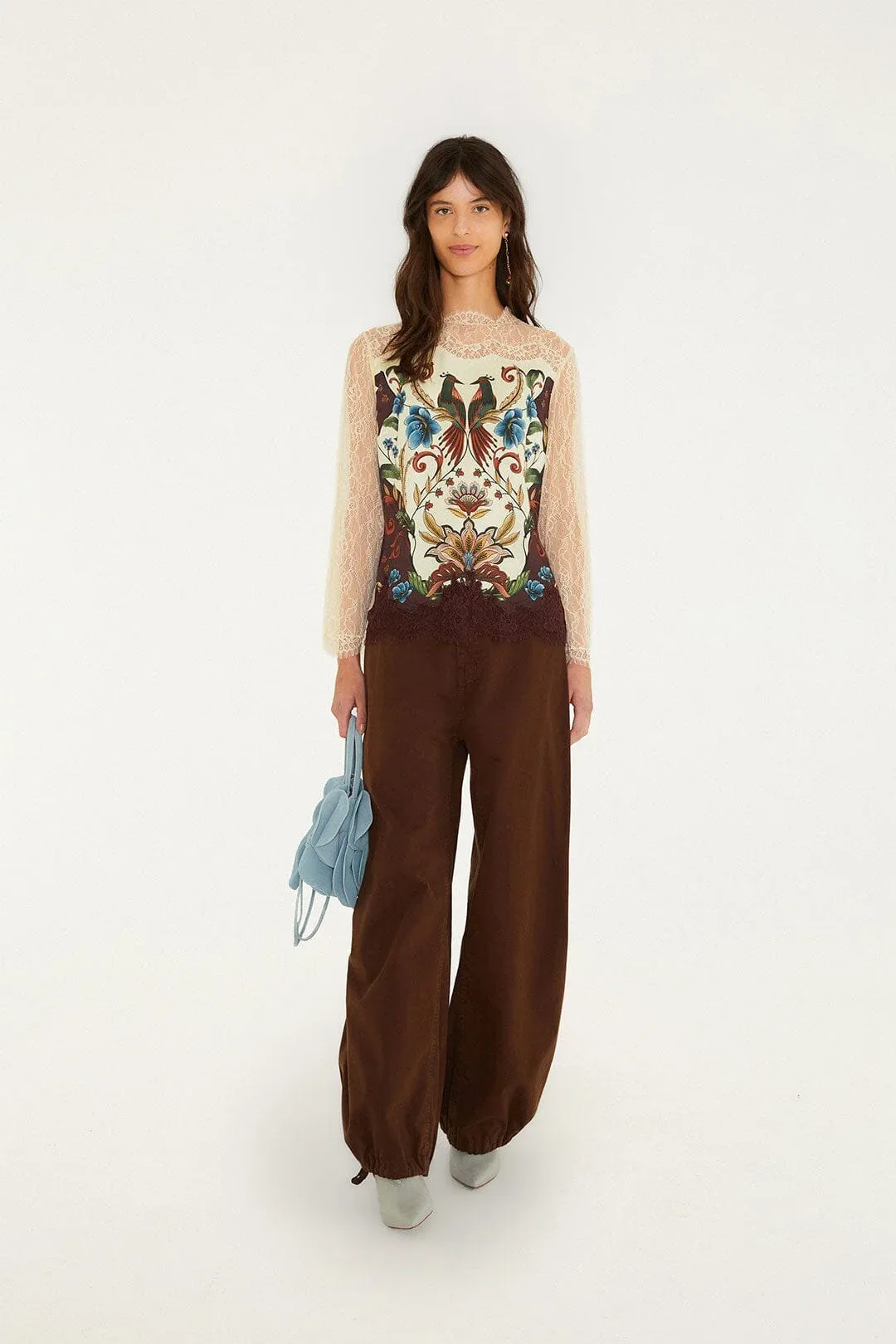 Millena Lace Long Sleeve Blouse by FARM Rio