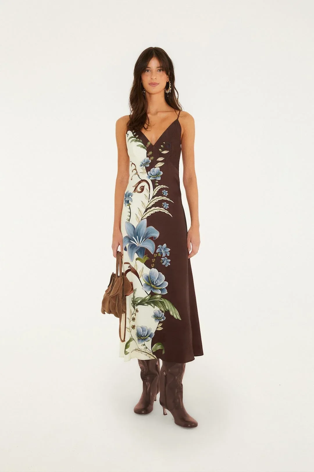 Millena Sleeveless Midi Dress by FARM Rio