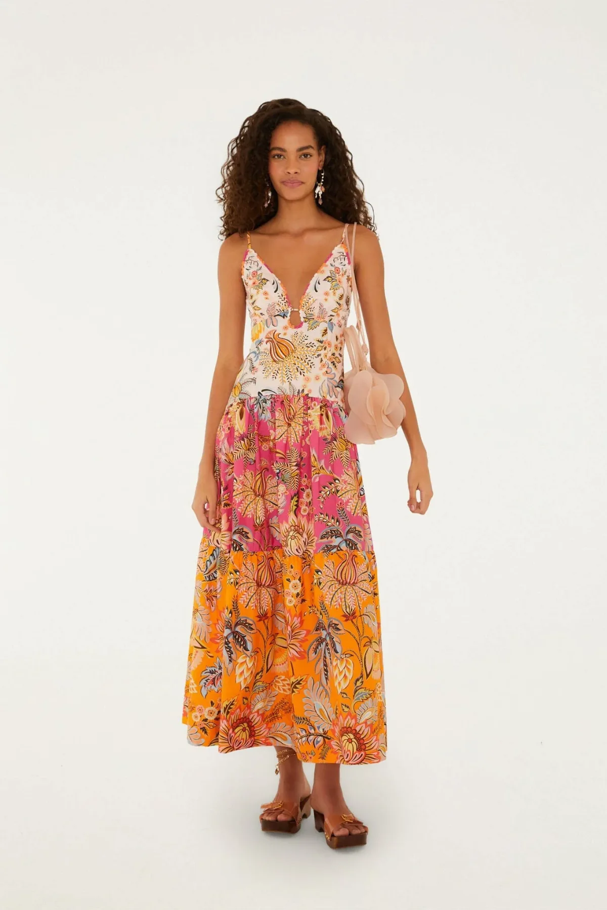 Multicolor Ligia Floral Mix Maxi Dress by FARM Rio