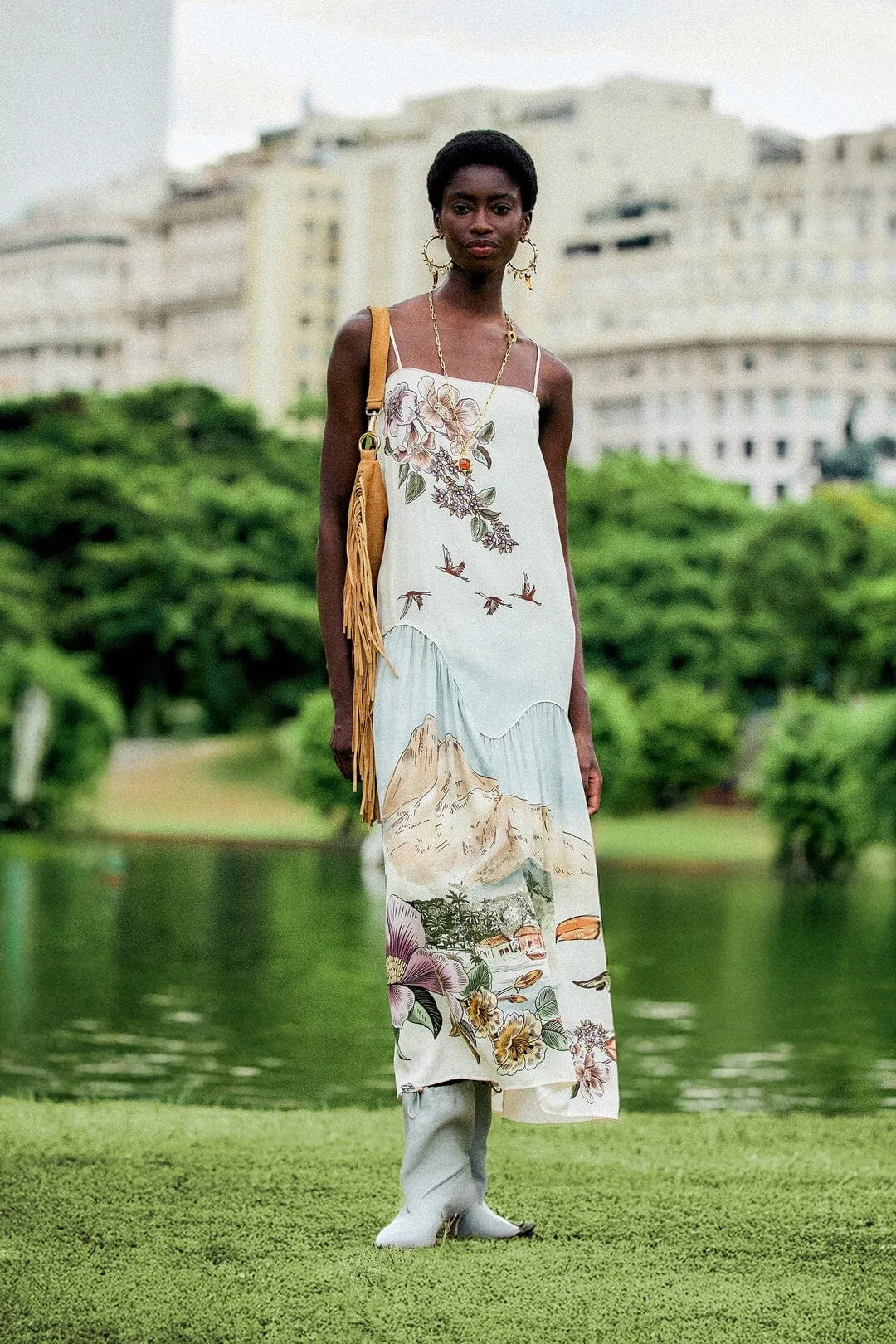 Toile De Rio Sleeveless Maxi Dress by FARM Rio