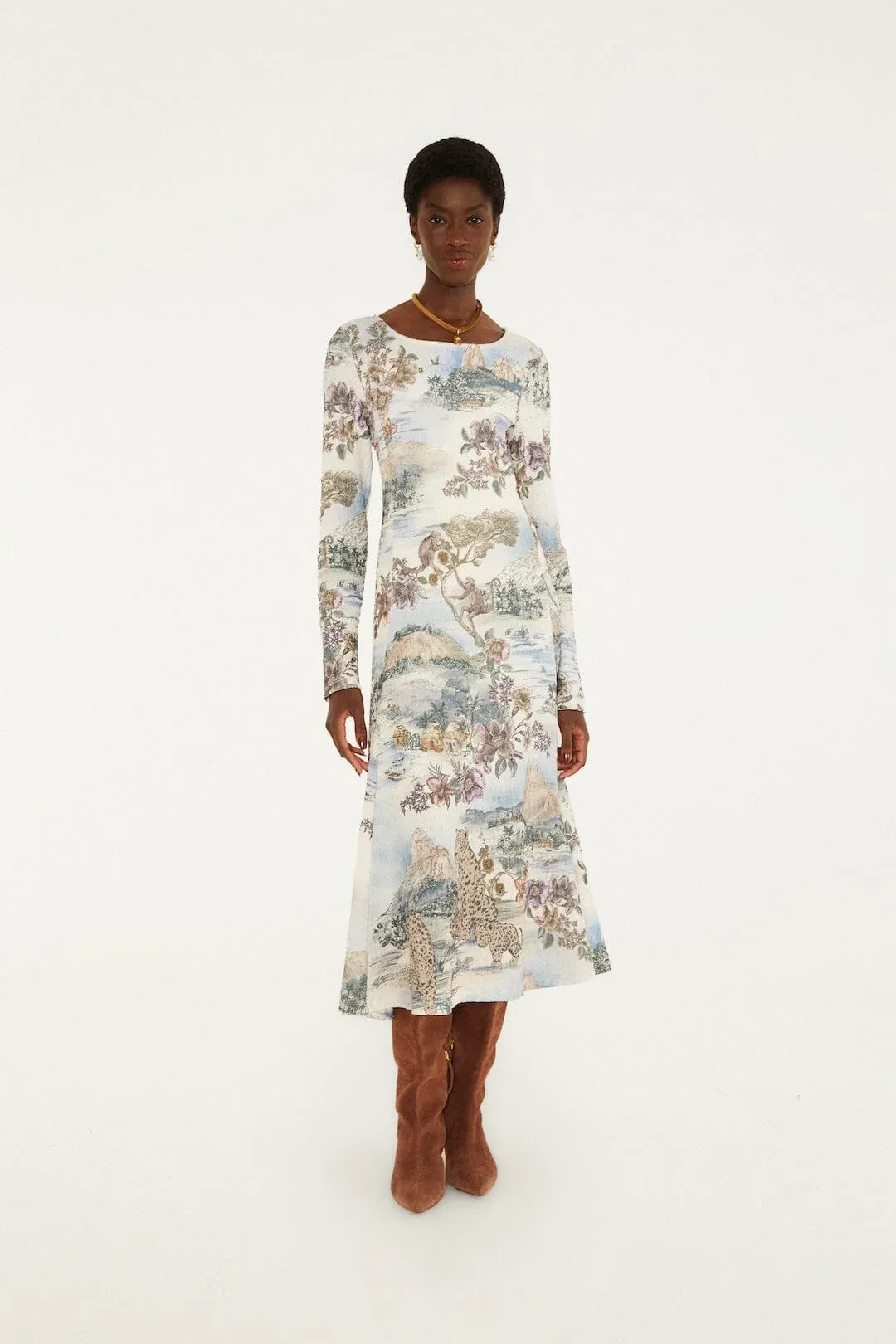 Toile De Rio Textured Midi Dress by FARM Rio