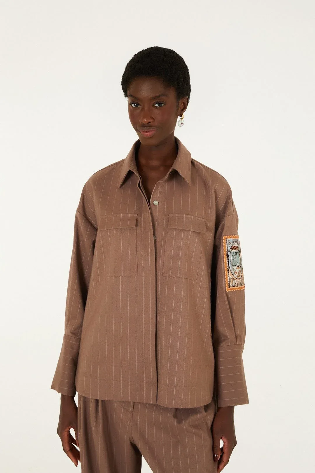 Yarn Dyed Long Sleeve Shirt by FARM Rio