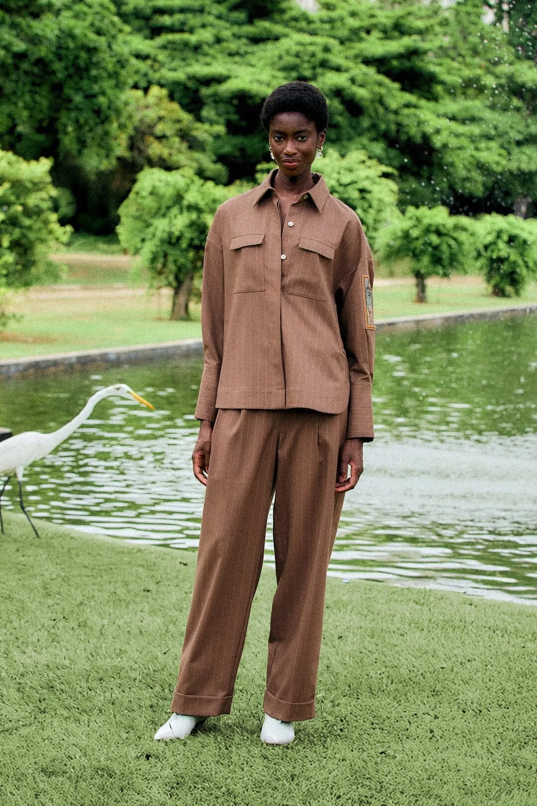 Yarn Dyed Wide Leg Pants by FARM Rio