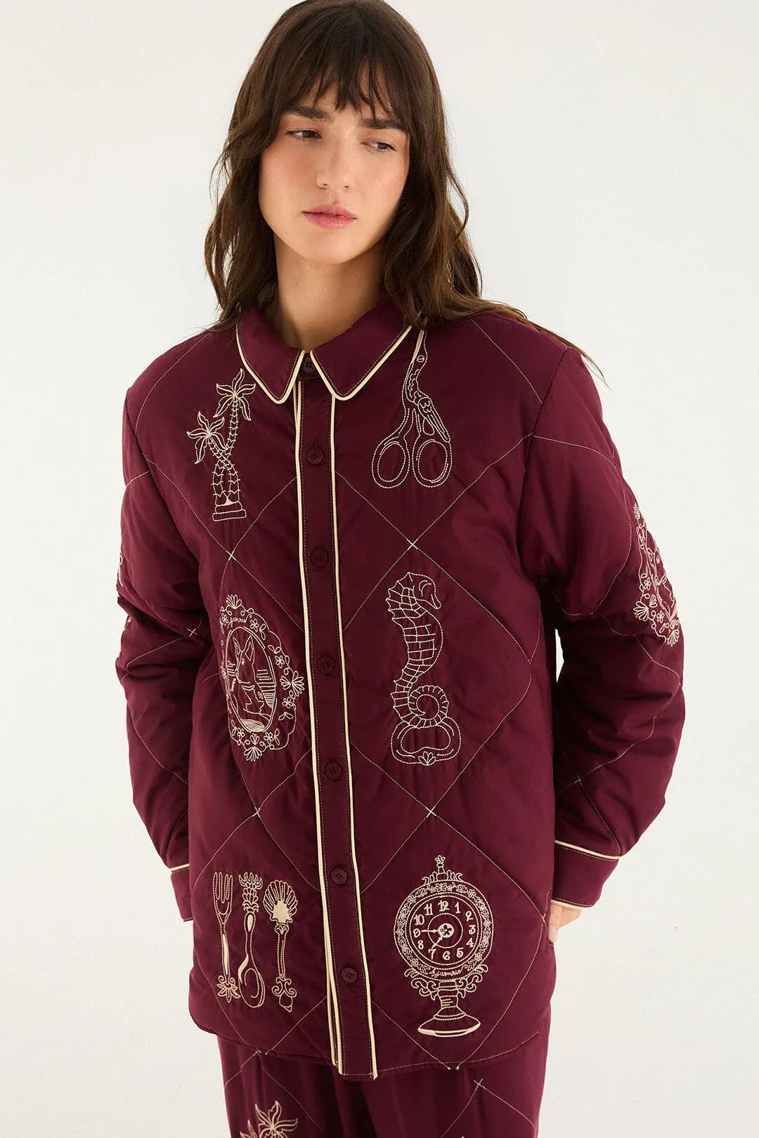 Vintage Souvenirs Embroidery Reversible Shirt by FARM Rio