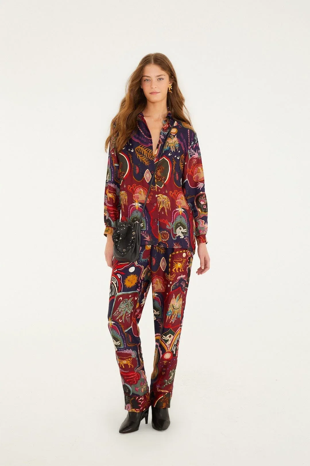 Multicolor Artsy Surreal Land Pants by FARM Rio